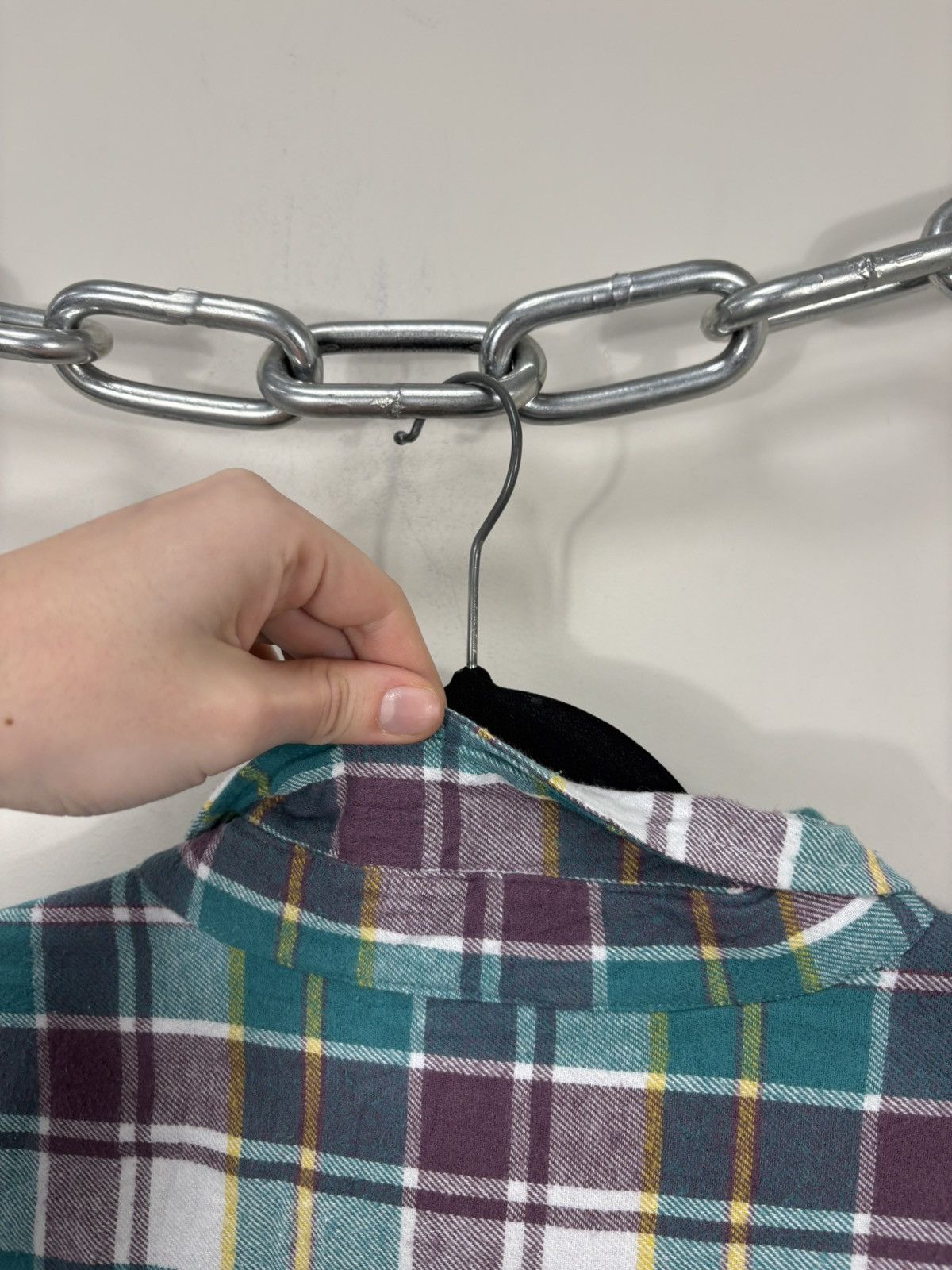 Levi's Levi’s Silver Tab Oversized Men’s Plaid Check Flannel Shirt Size US XL / EU 56 / 4 - 19 Thumbnail