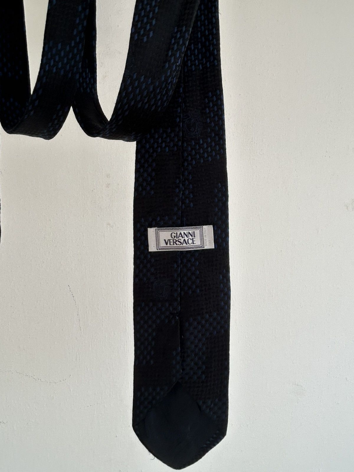 Versace Gianni Versace Vintage Tie Blue Size ONE SIZE - 6 Thumbnail