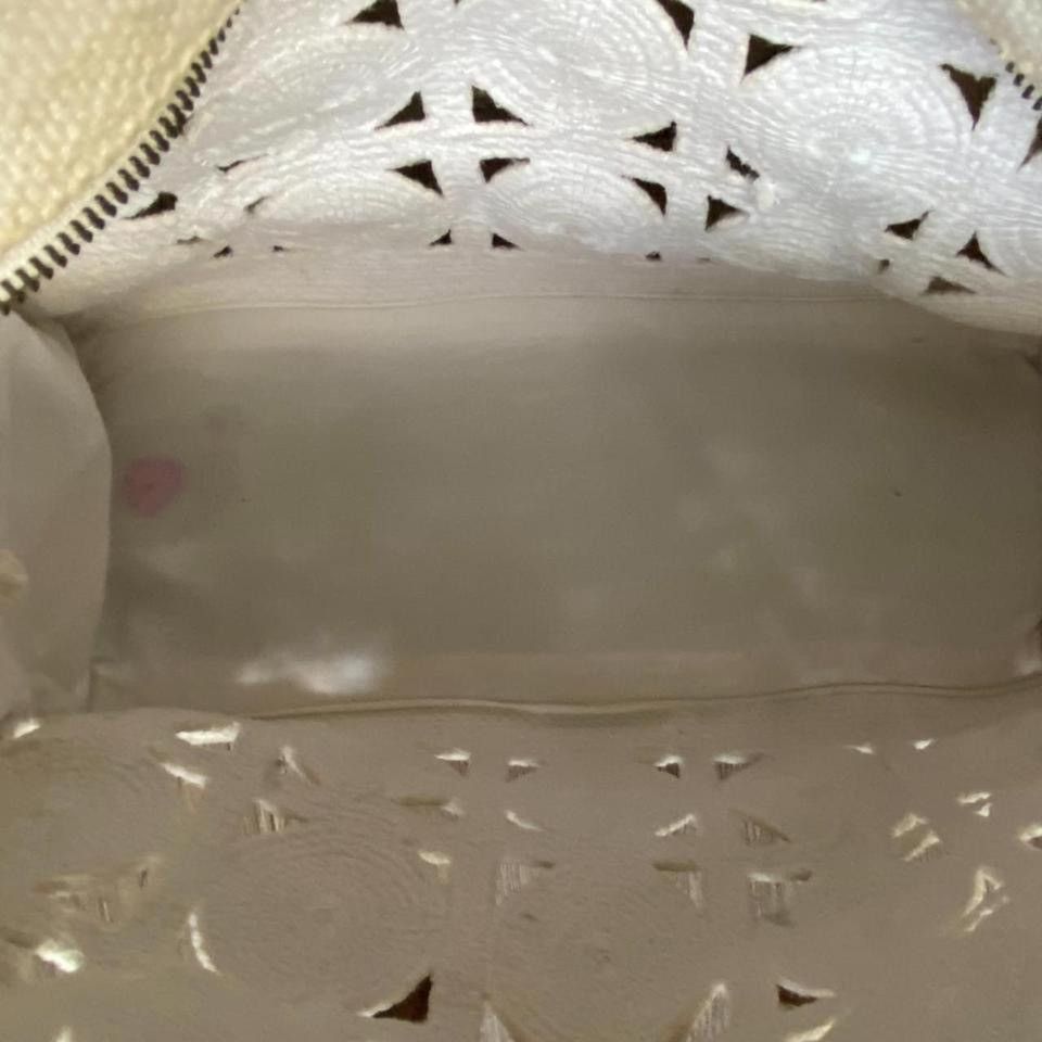 Other Handmade Universal Thread Ivory Purse with Wood Handles Size ONE SIZE - 5 Thumbnail