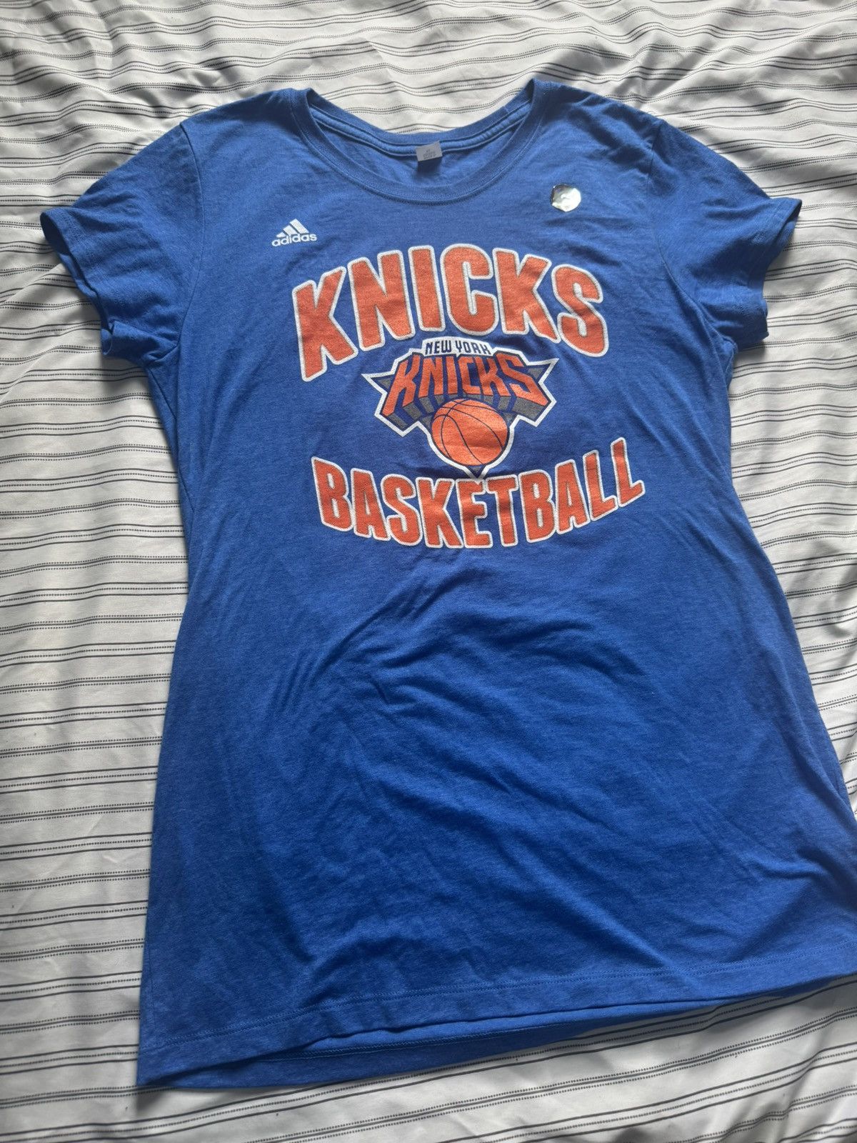 Adidas Adidas Knicks Basketball Tee Women’s XL Blue Derrick Rose Size XL / US 12-14 / IT 48-50 - 2 Thumbnail
