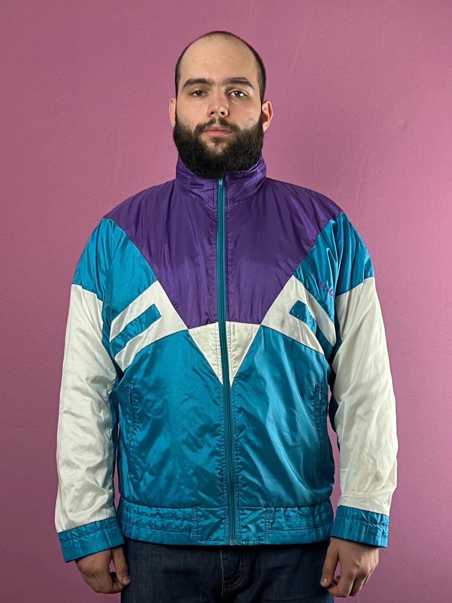 Adidas 90s Adidas Originals Vintage Men's Windbreaker Jacket - M Size US M / EU 48-50 / 2 - 2 Thumbnail
