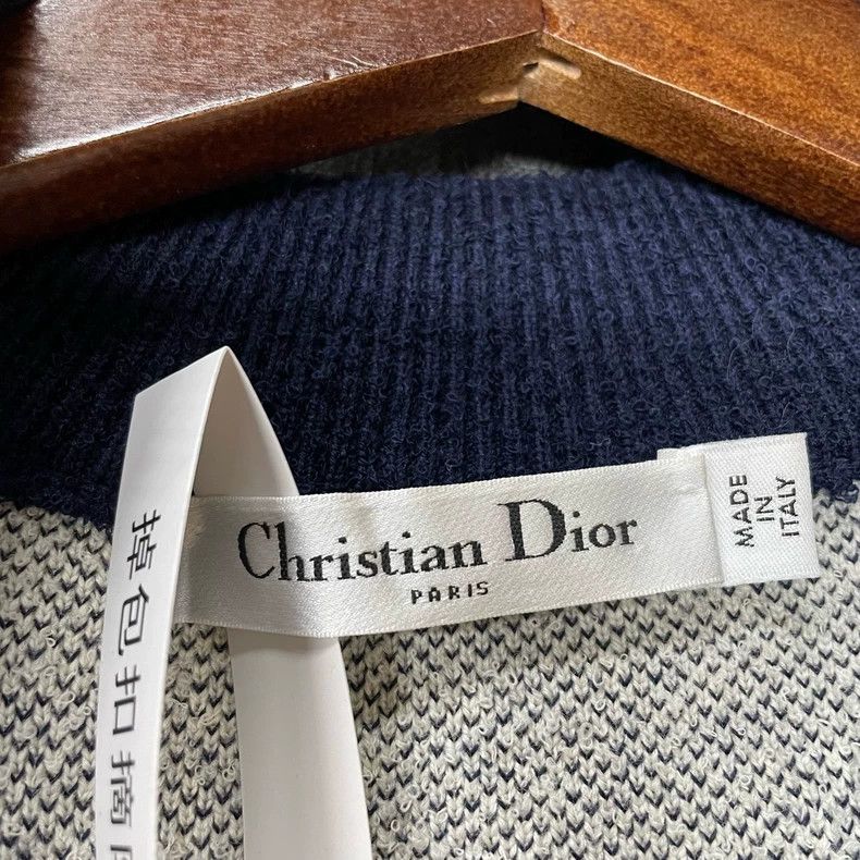 Dior Dior Wool baseball uniform knitted jacket Size XXS / US 00 / IT 34 - 7 Thumbnail