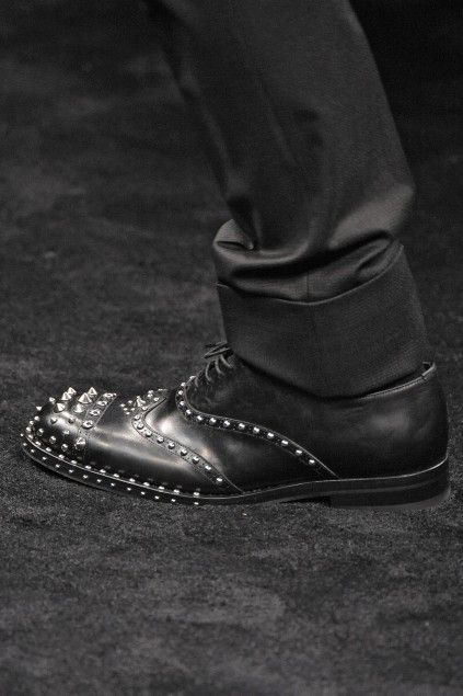 Prada FW 2009 Runway Studded Leather Derby Shoes Size US 7.5 / EU 40-41 - 18 Thumbnail
