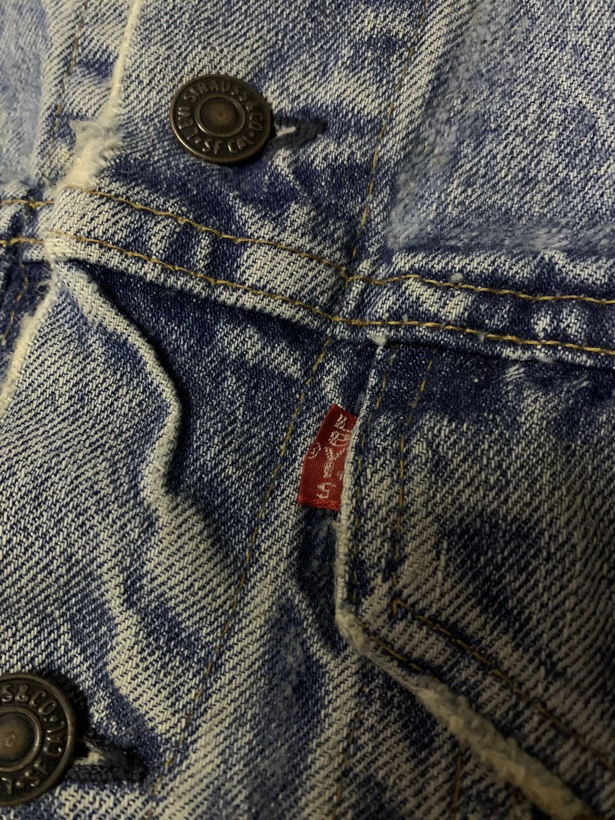 Levi's Vintage Clothing 💥Vintage 80s Levis Denim Jacket Size US S / EU 44-46 / 1 - 4 Thumbnail
