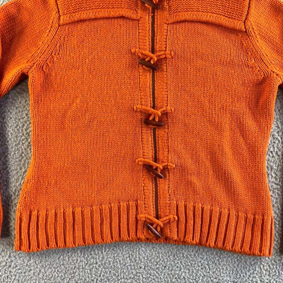 Eddie Bauer Eddie Bauer Jacket Womens Large Orange Wool Blend Hoodie Long Sleeve Full Zip Jacket Cardigan Bohemian Retro Size L / US 10 / IT 46 - 5 Thumbnail