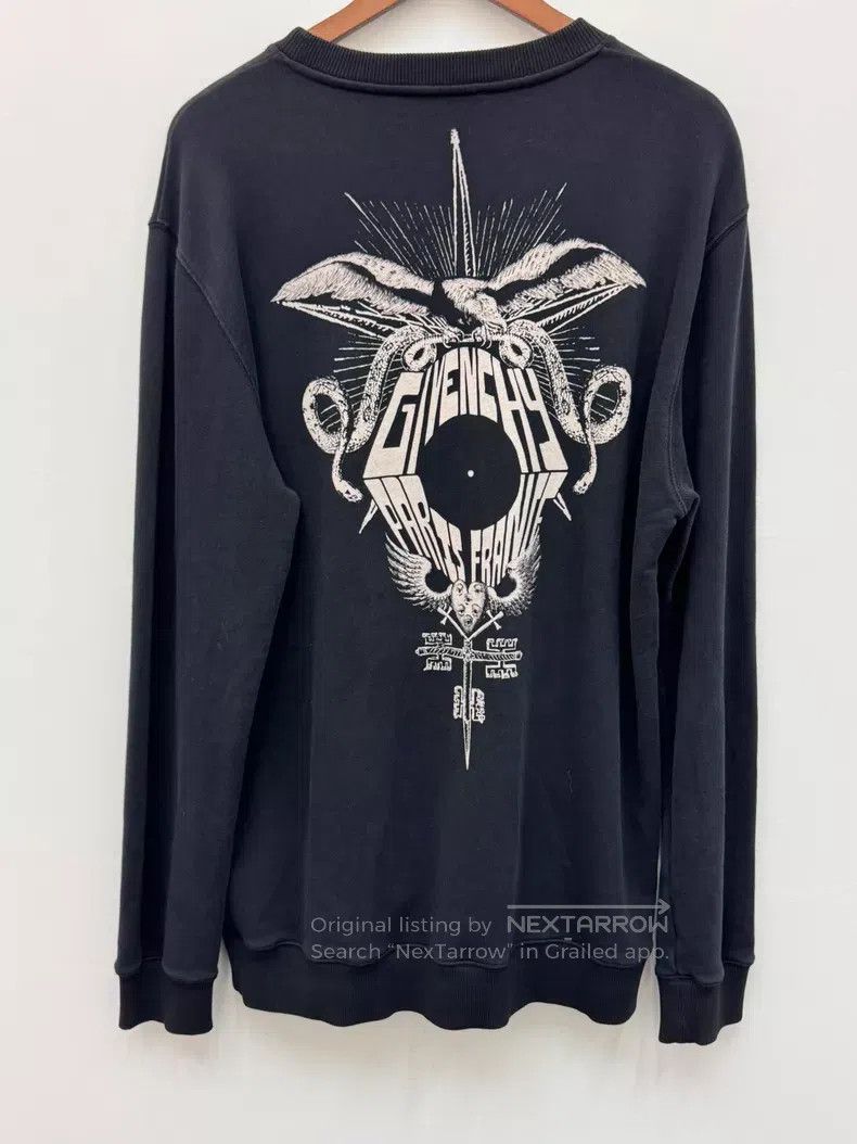 Givenchy Givenchy Printed Men's Black Sweatshirt Size US L / EU 52-54 / 3 - 2 Thumbnail