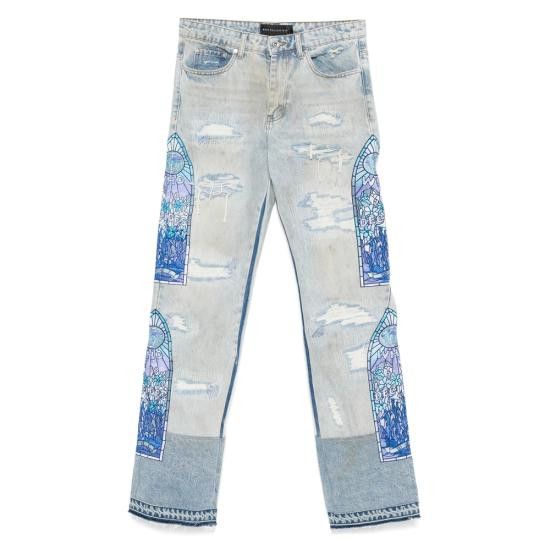 Who Decides War WHO DECIDES WAR Men Denim Pants WINTER MECHANI SKY BLUE Size US 36 / EU 52 - 1 Thumbnail