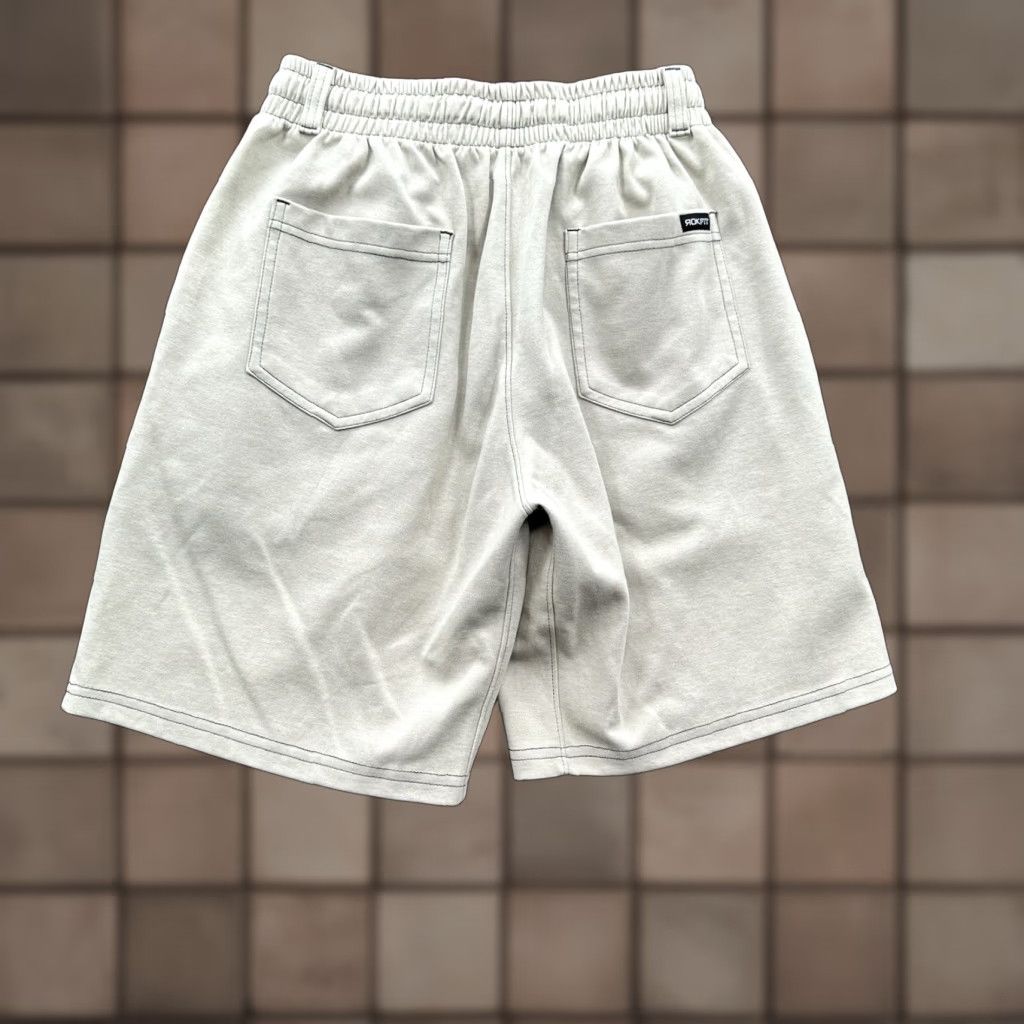 Vintage Rokfit Motion Shorts Men M Beige Polyester Cotton Gym Workout Athletic Cargo With Pockets 5-Pocket Design Size US 31 - 1 Thumbnail