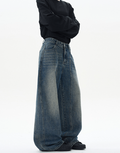 Japanese Brand American whisker patchwork baggy loose scimitar jeans Size US 32 / EU 48 - 5 Thumbnail
