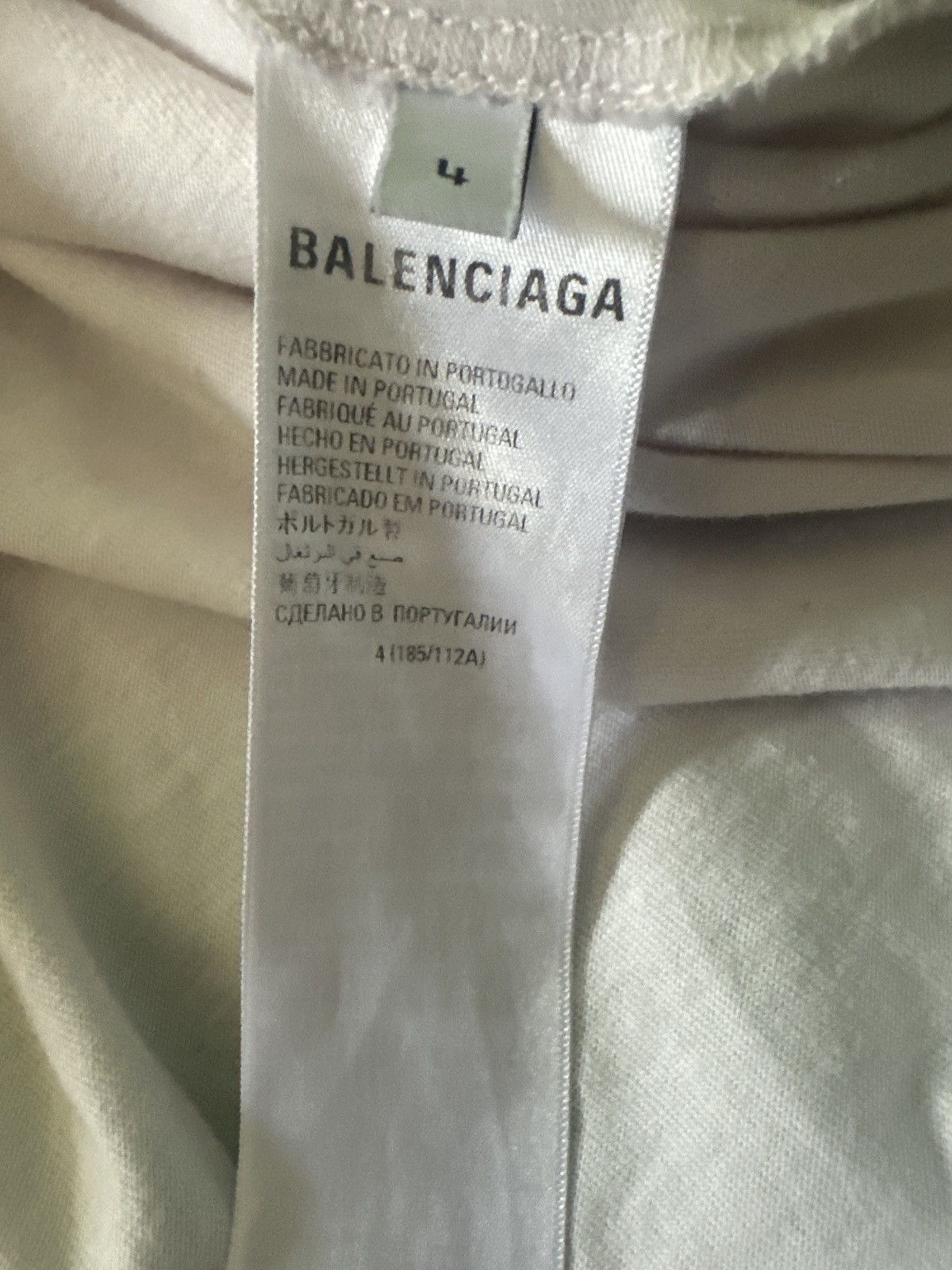 Balenciaga BALENCIAGA BOX LOGO TEE Size US XL / EU 56 / 4 - 4 Thumbnail