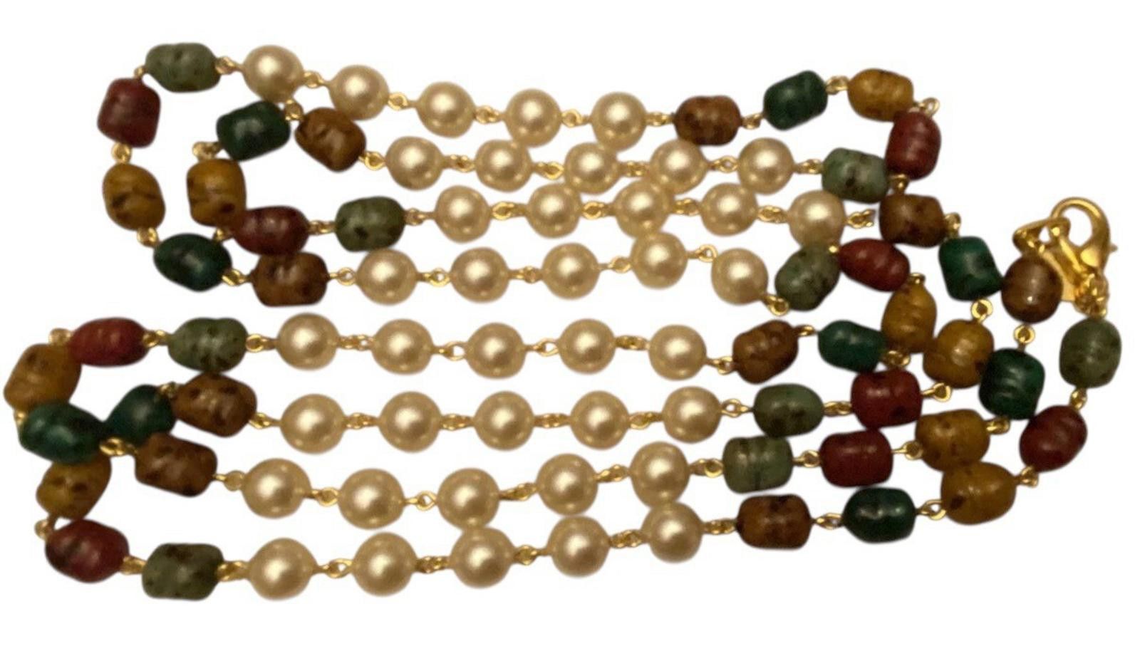 Dooney & Bourke Dooney & Bourke Multi-Color Beaded Necklace with Pearls Size ONE SIZE - 4 Thumbnail