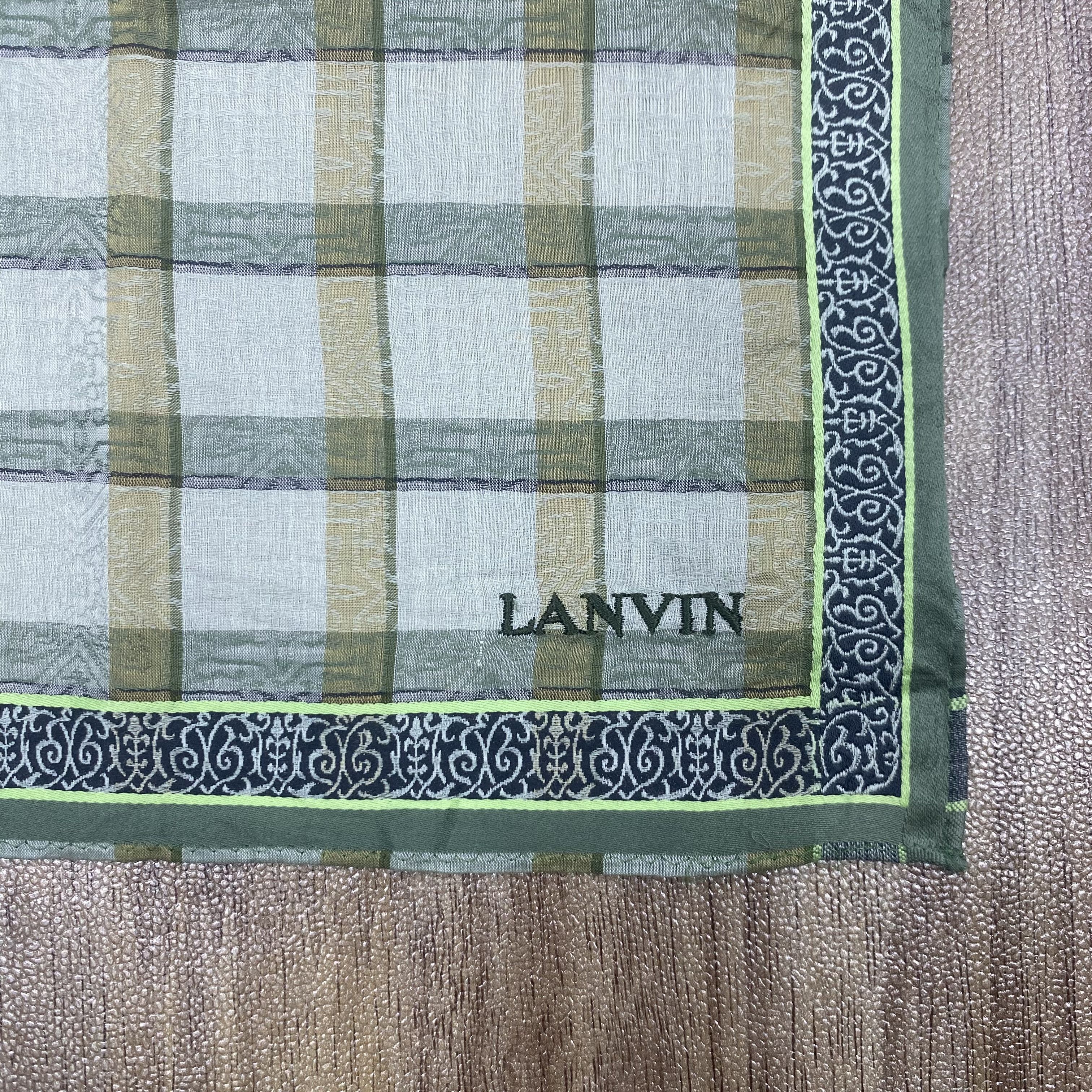 Lanvin × Vintage Vintage Lanvin Handkerchief Neckerchief Bandana H074P Size ONE SIZE - 3 Thumbnail