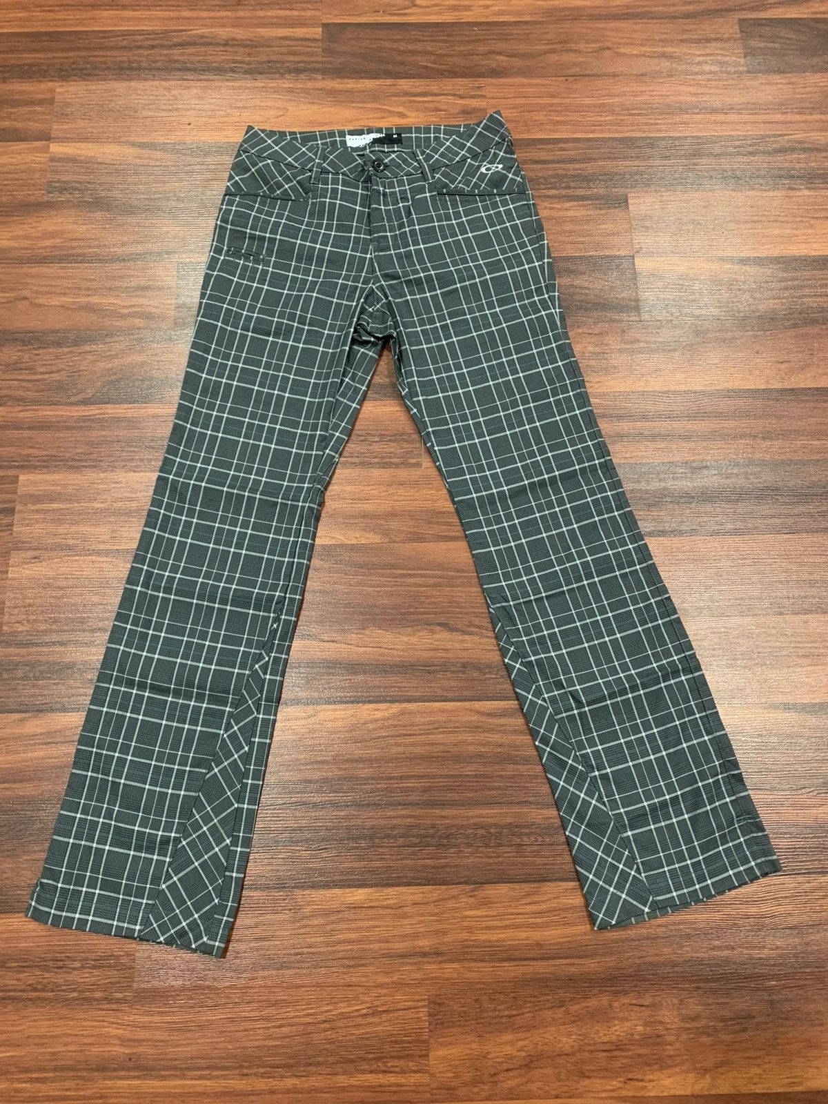 image of Archival Clothing x Oakley Checkered Flared Pants, Women's (Size 30)
