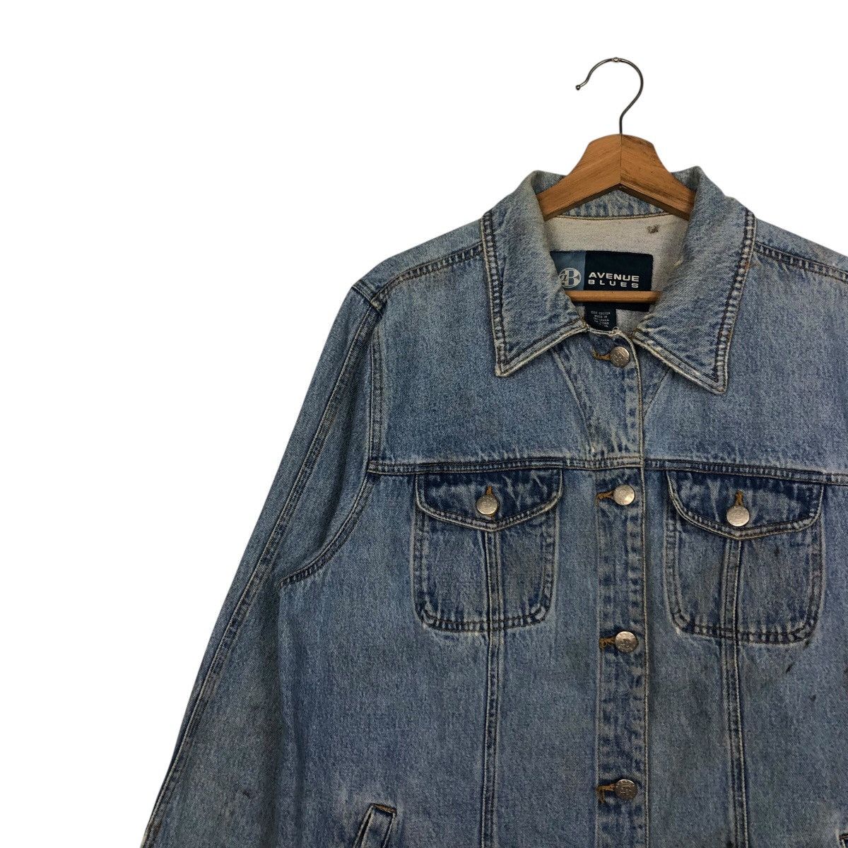 Japanese Brand 📌Vintage Biker Denim Jacket Avenue Blues Issey Miyake Size US M / EU 48-50 / 2 - 7 Thumbnail