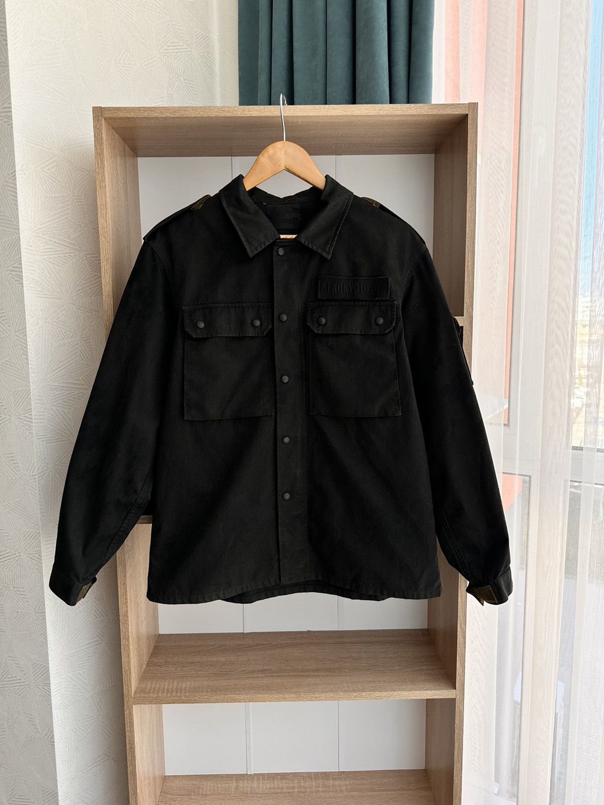 image of Kimono Japan Dragon x Vintage Blackyoto Japanese Kimono Overshirt, Men's (Size Medium)