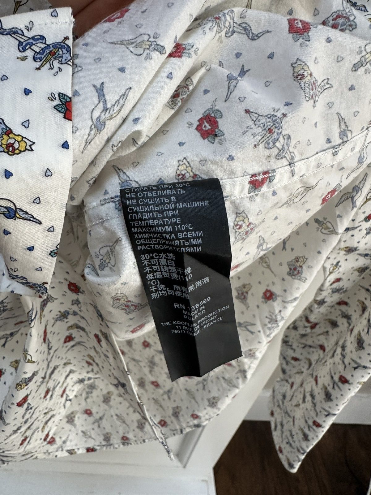 The Kooples Tattoo Flash LS Shirt Size US S / EU 44-46 / 1 - 7 Thumbnail