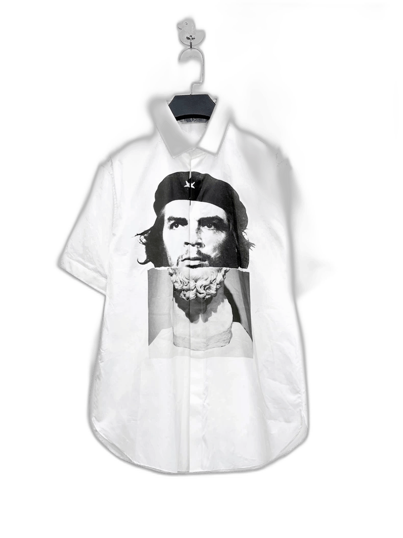 Thom Browne Neil Barrett White Short Sleeve Shirt Jacket-yf Size US M / EU 48-50 / 2 - 1 Thumbnail