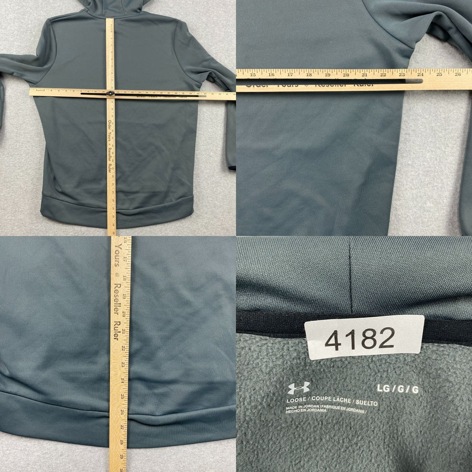 Under Armour Under Armour Hoodie Mens L Gray Pullover Fleece Lined Pockets Graphic Print Logo Relaxed Fit Casual Size US L / EU 52-54 / 3 - 8 Thumbnail