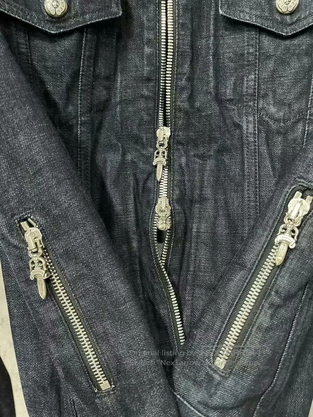 Chrome Hearts chrome hearts flame detail denim jacket. Size US L / EU 52-54 / 3 - 4 Thumbnail