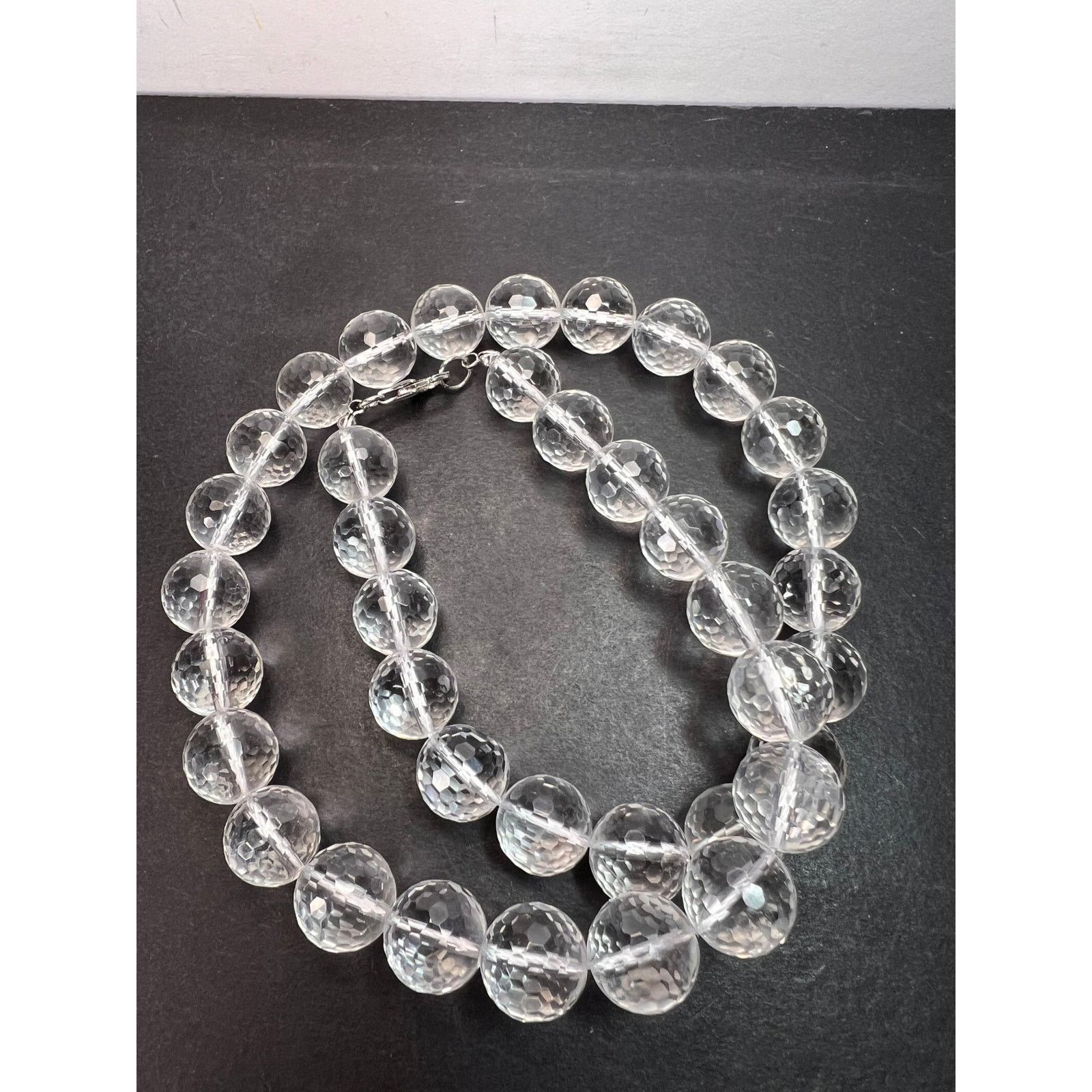 Other Clear quartz necklace with sterling silver clasp Size ONE SIZE - 8 Thumbnail
