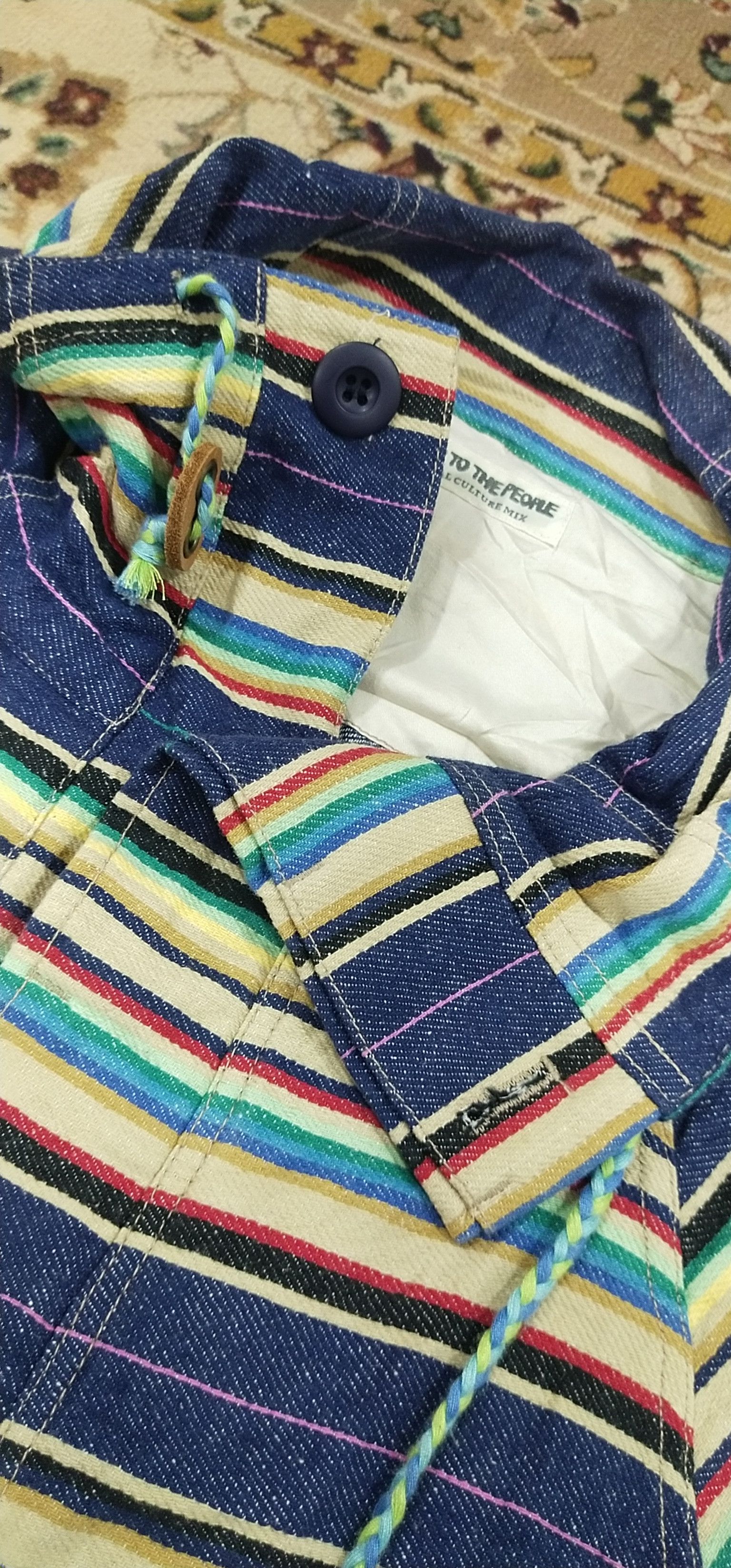 Japanese Brand Final Drop Power To The People Global Culture Mix Jacket Size US M / EU 48-50 / 2 - 9 Thumbnail