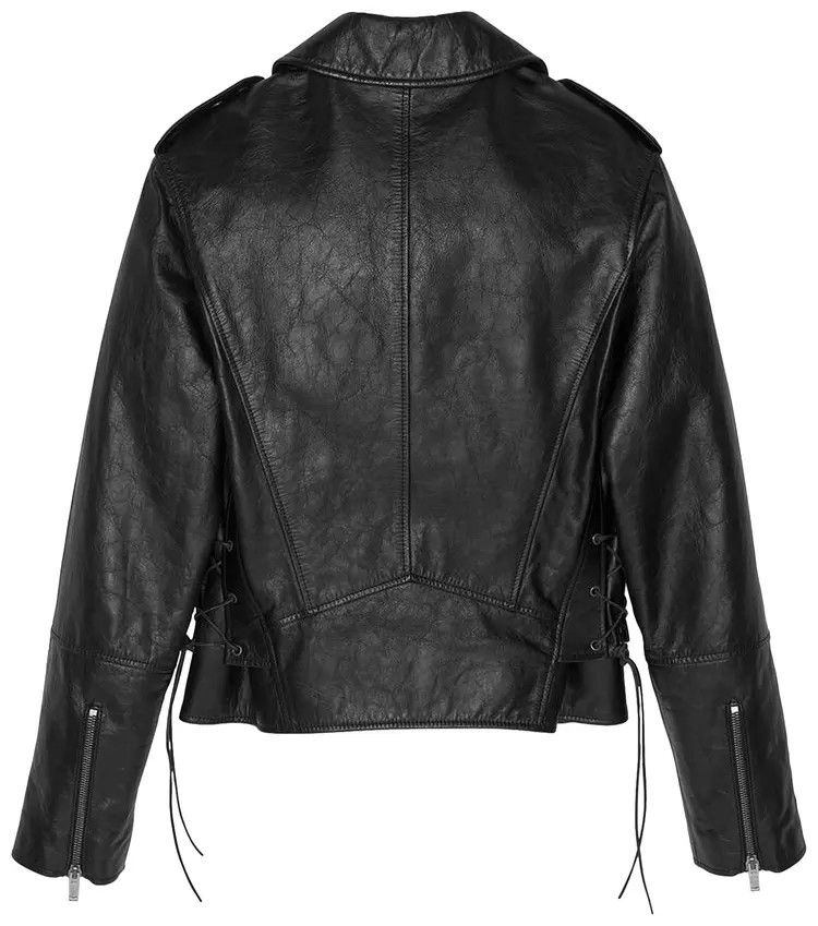 Saint Laurent Paris o1s1wg111224 Motorcycle Jacket With Studs in Noir Size US L / EU 52-54 / 3 - 2 Thumbnail