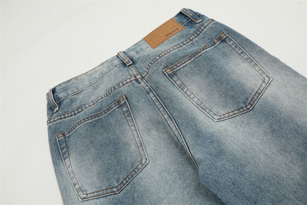 Japanese Brand American street washed distressed graffiti letter jeans Size US 32 / EU 48 - 6 Thumbnail