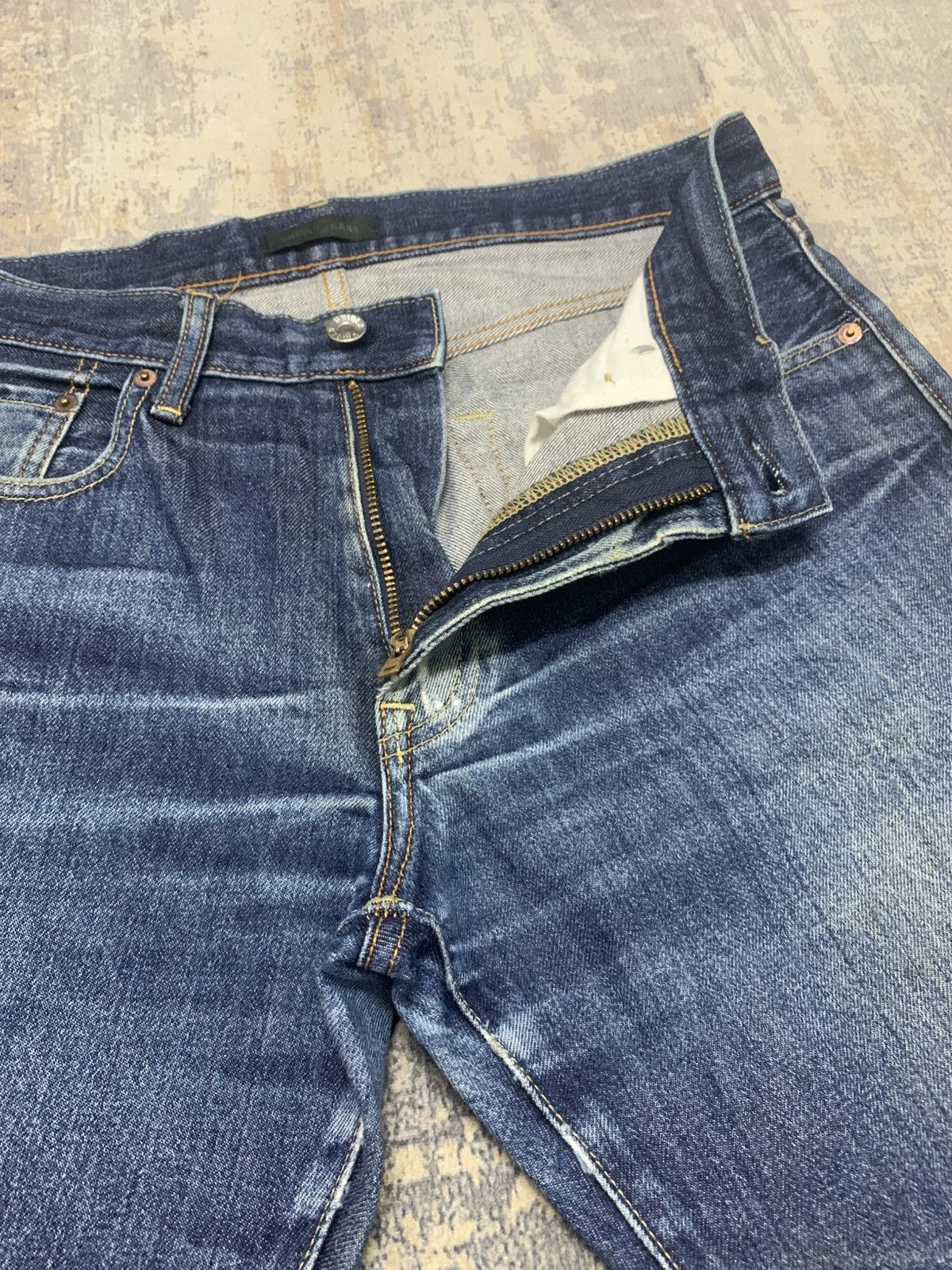 Japanese Brand Vintage Uniqlo Rusty Claw Mark Japanese Denim Jeans Size US 32 / EU 48 - 3 Thumbnail