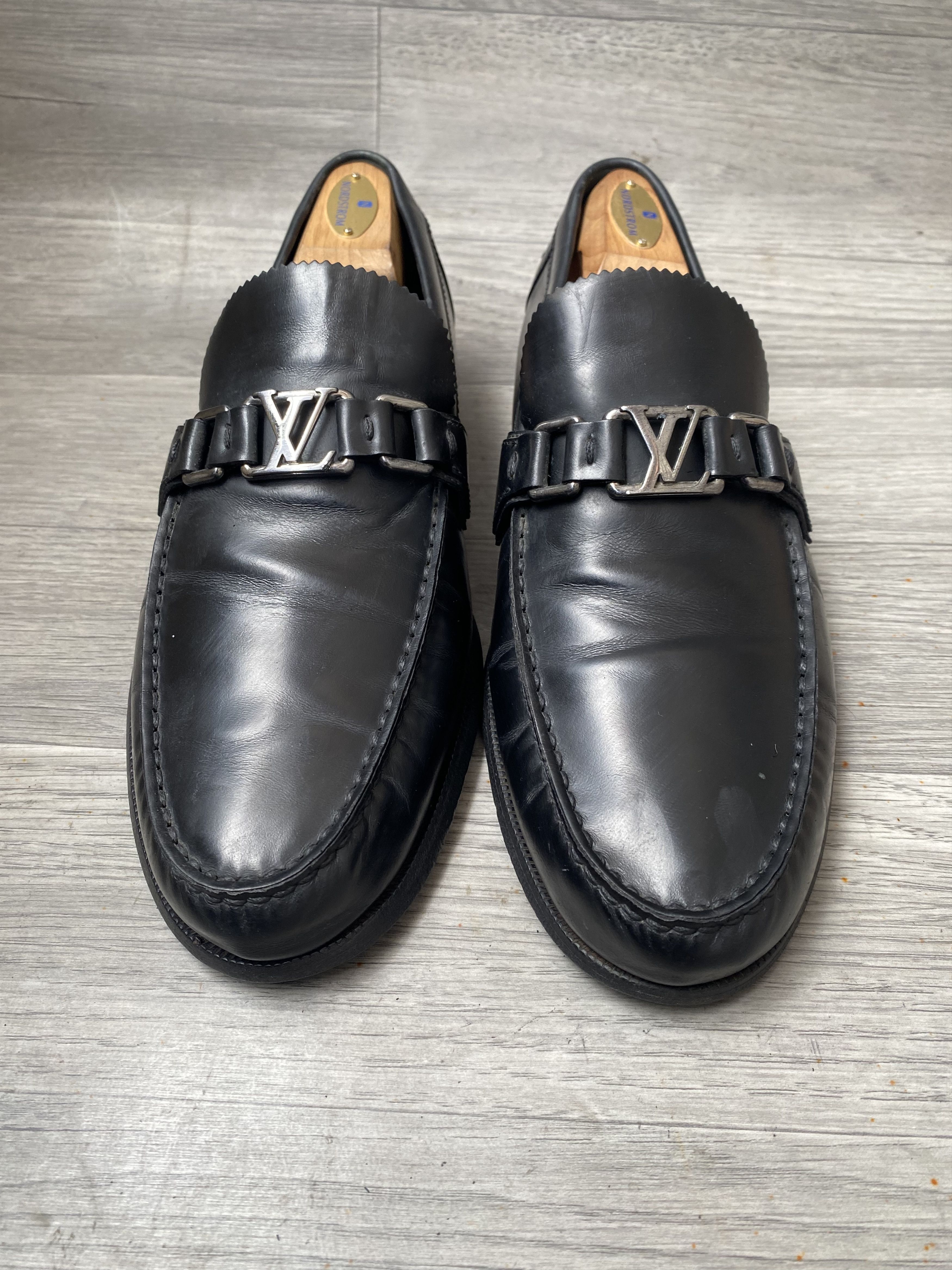 Louis Vuitton Louis Vuitton montecarlo black slip on loafers sz 42 Size US 9 / EU 42 - 3 Thumbnail