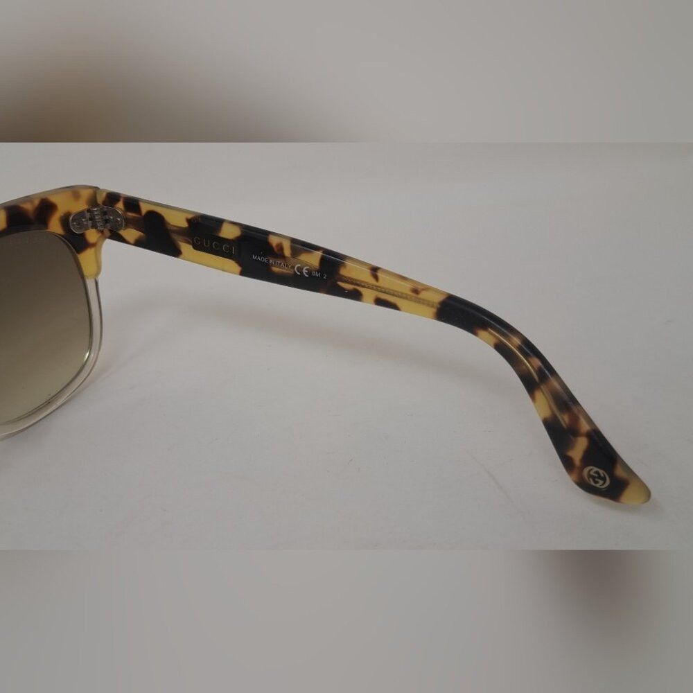 Gucci Gucci Women's Sunglasses Spotted Havana Oval Brown Gradient Size ONE SIZE - 6 Thumbnail