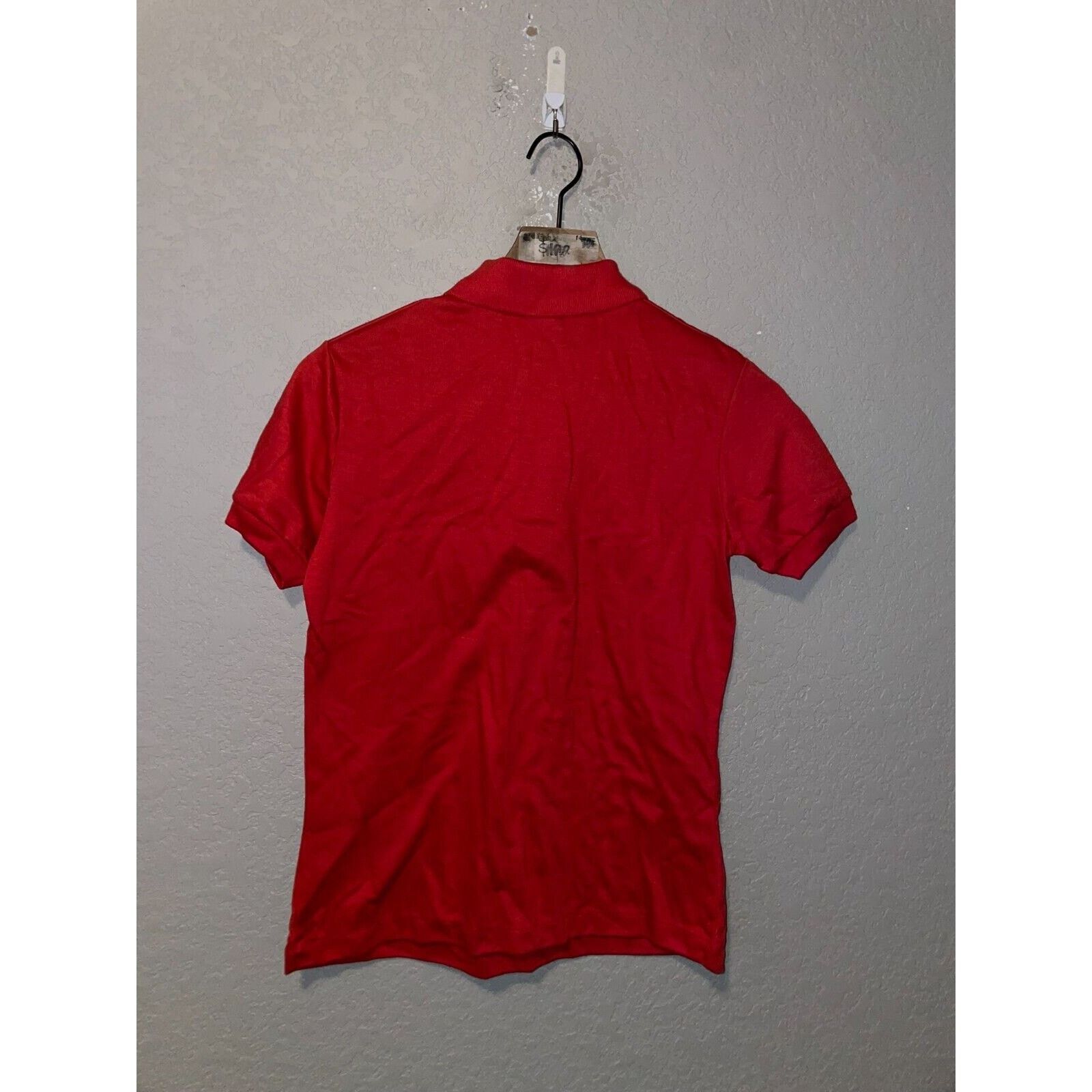 Vintage Womens 1980s Red Polo Shirt Print-Ons Red Top 1980s Medium Size M / US 6-8 / IT 42-44 - 7 Thumbnail