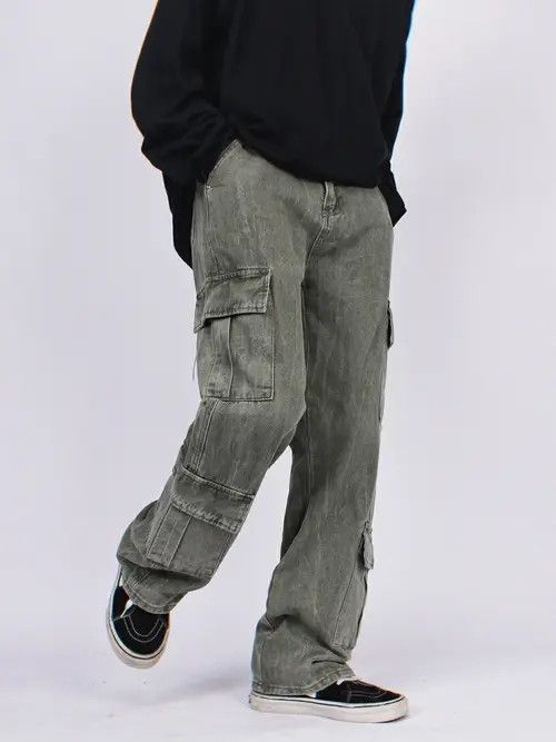 Jean fade punk cargo skate jeans Size US 30 / EU 46 - 1 Thumbnail
