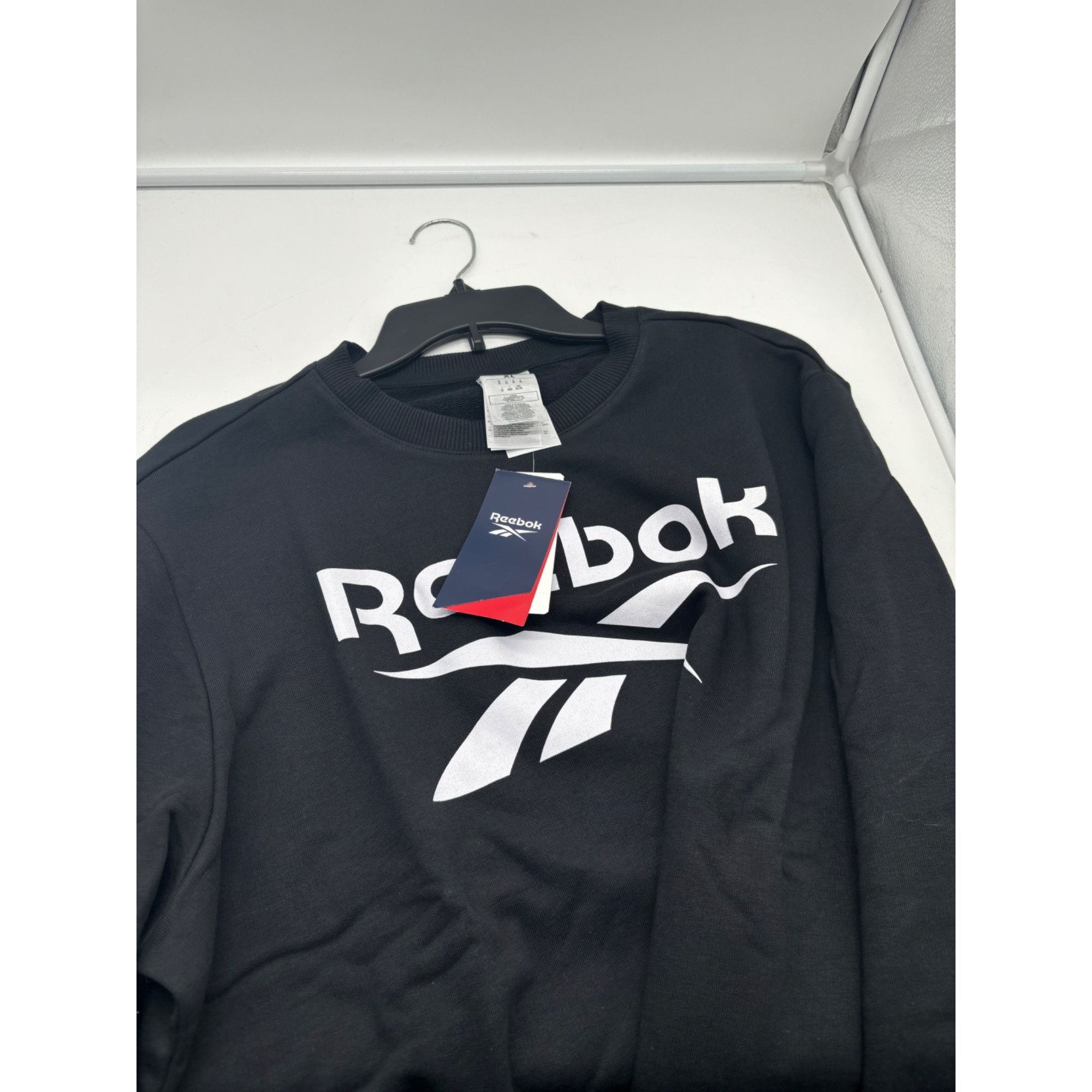 Reebok Reebok Men's Identity Big Logo Crew in Black, Sz. XL Size US XL / EU 56 / 4 - 6 Thumbnail