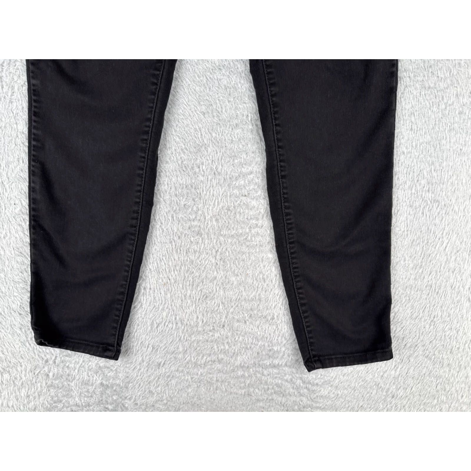 Vintage Wallflower Jeans Juniors 13 Black Denim Skinny Ultra Fit Zip 28x25 5-Pocket Distressed Cotton Blend Womens 90s? Size 34" / US 12 / IT 48 - 2 Thumbnail