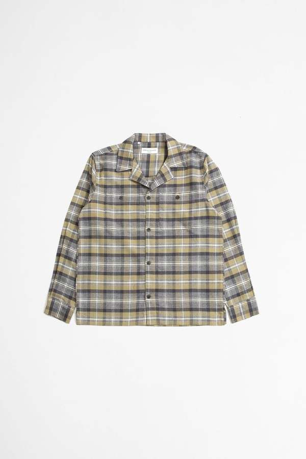 Officine Generale o1mle1025 Jude Marbled Soft Cotton Overshirt in Multicloor Size US M / EU 48-50 / 2 - 1 Thumbnail