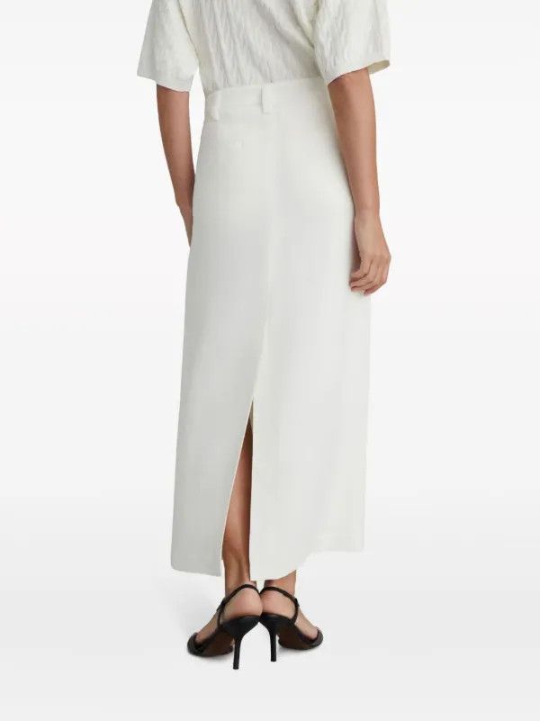 Brunello Cucinelli o1la1rc1a0425 Skirt in White Size 26" / US 2 / IT 38 - 4 Thumbnail