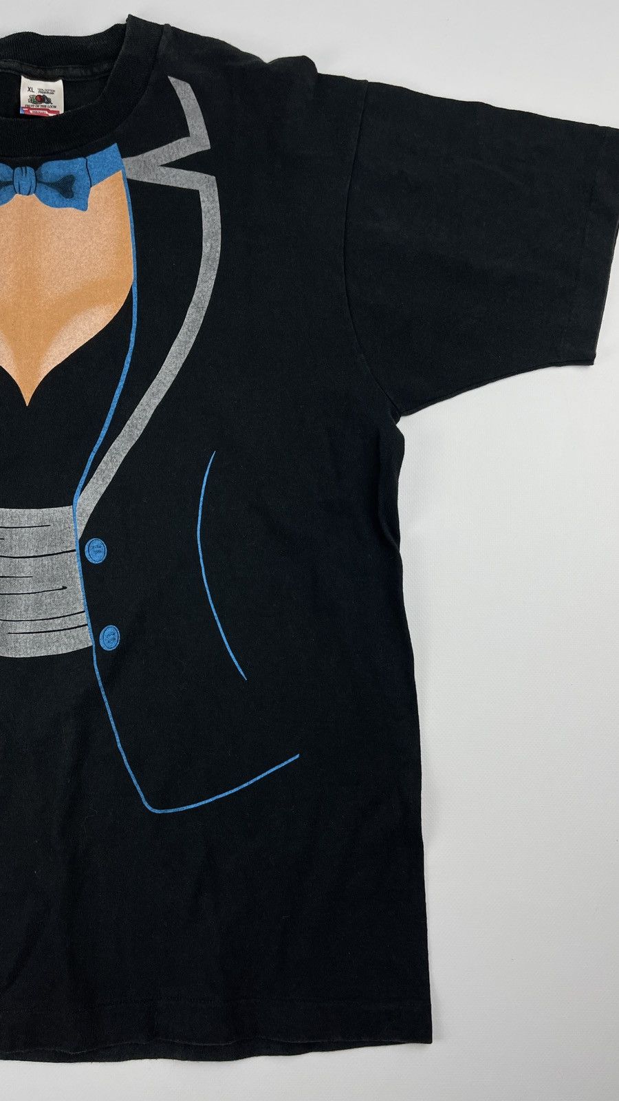 Fruit Of The Loom × Vintage Vtg 80s Tits Tux Tuxedo Single Stitched Made In USA Size US XL / EU 56 / 4 - 2 Thumbnail