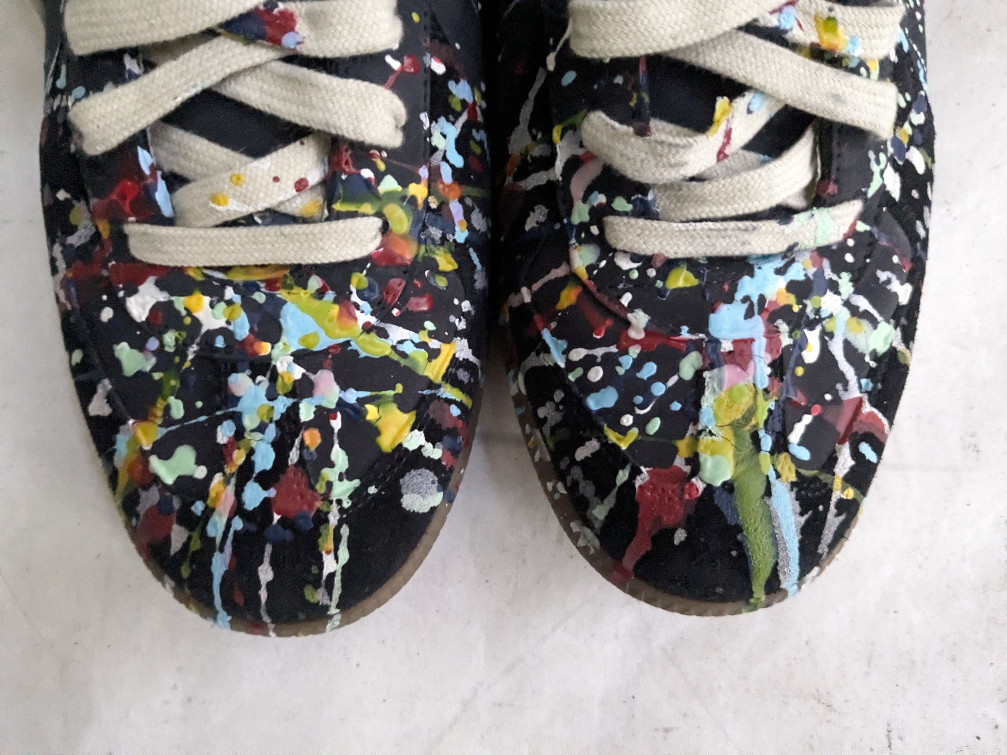 Maison Margiela Maison Margiela GAT Replica Paint Splatter 9 42 Black Size US 9 / EU 42 - 6 Thumbnail
