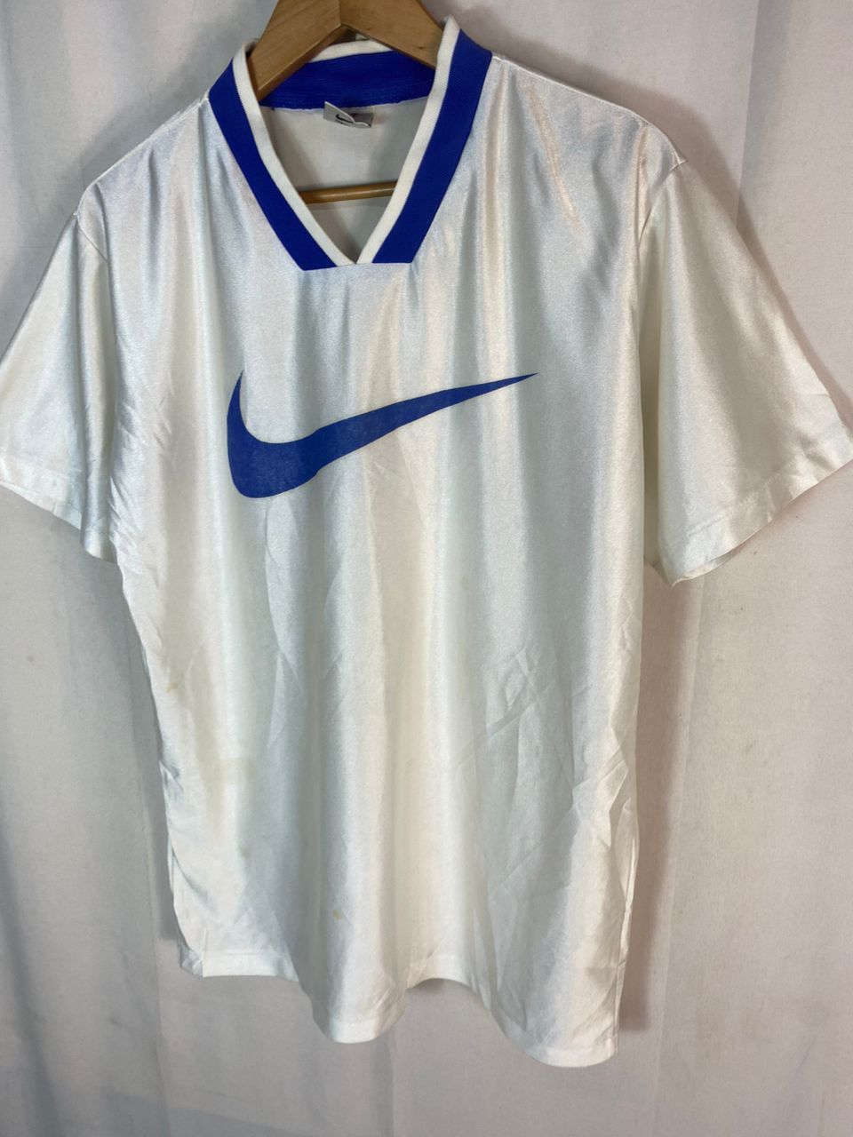 Nike × Vintage Vintage nike swoosh jersey shirt Size US S / EU 44-46 / 1 - 3 Thumbnail