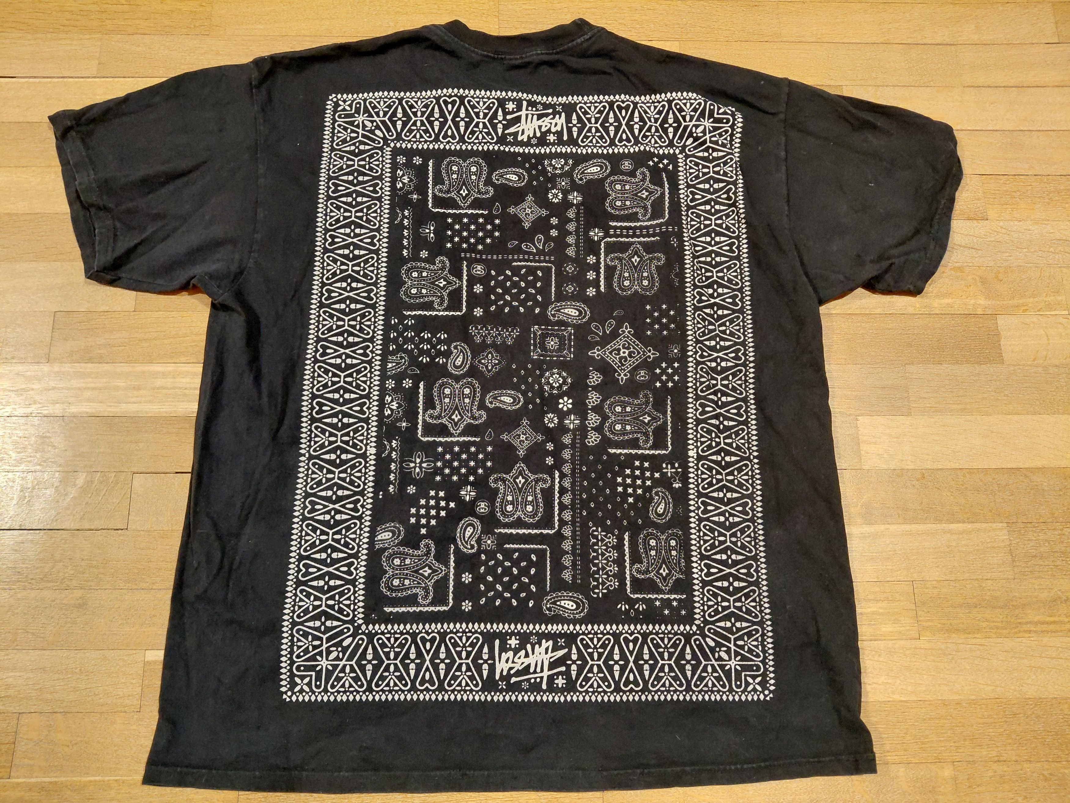 Stussy Stussy Paisley Bandana Patern Overprint Shirt XL Vintage Size US XL / EU 56 / 4 - 5 Thumbnail