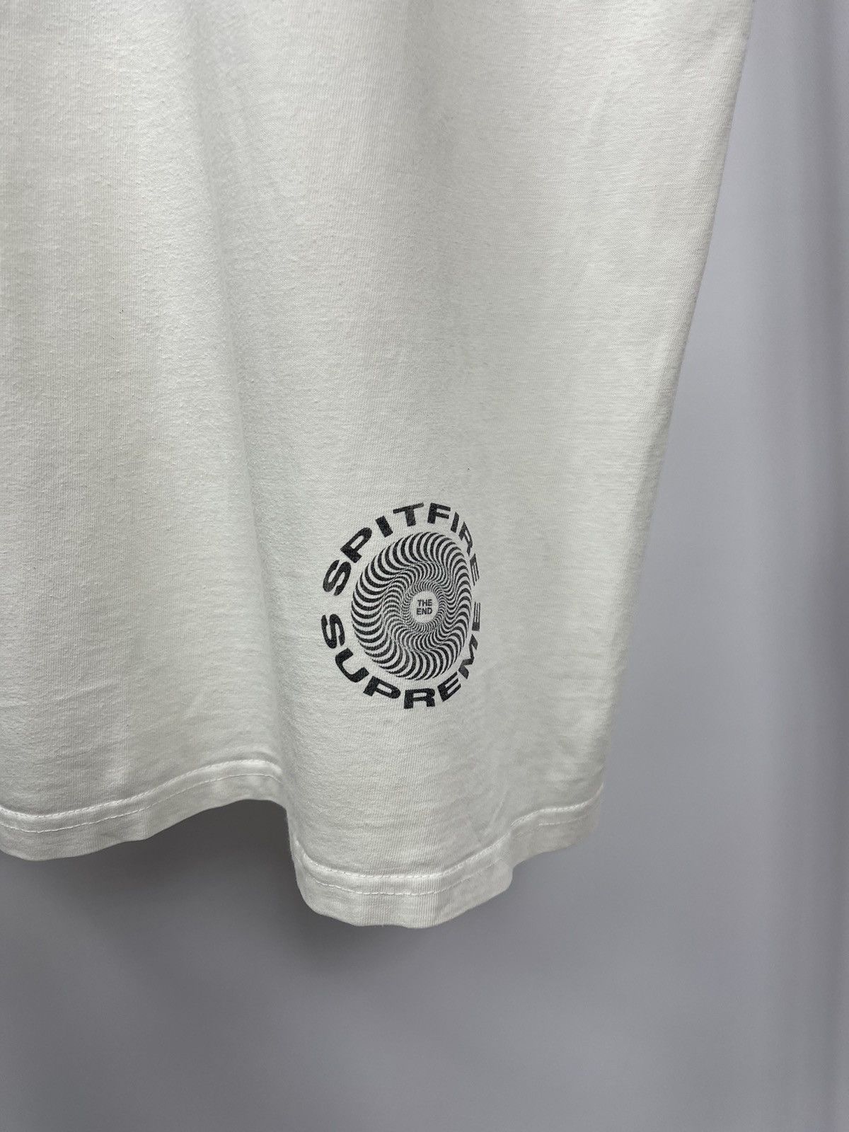 Supreme Supreme Spitfire Classic Swirl Tee Made in USA White Size XL Size US XL / EU 56 / 4 - 6 Thumbnail