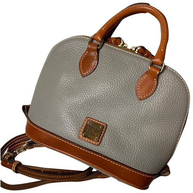 Dooney & Bourke Dooney & Bourke Gray Leather Crossbody Handbags Grailed