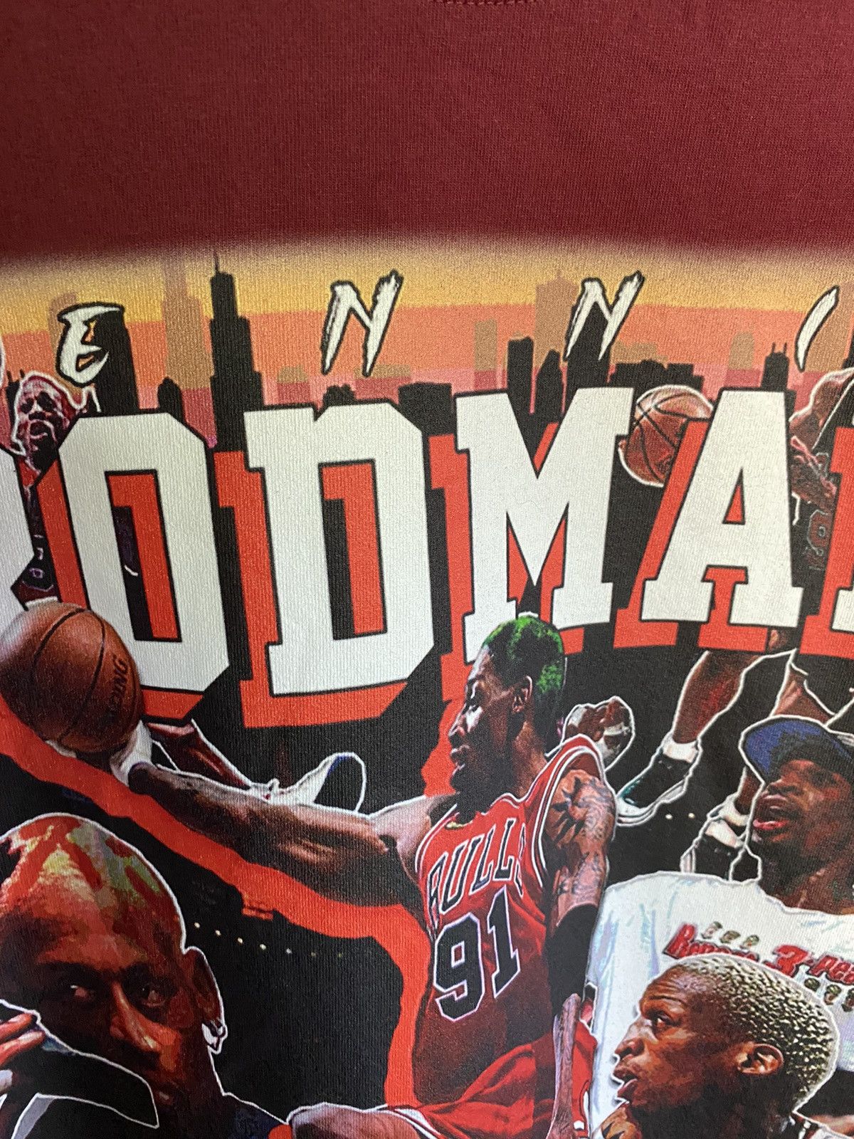 NBA × Rap Tees Dennis Rodman All over print Graphic T Shirt Rap Size US XL / EU 56 / 4 - 4 Thumbnail
