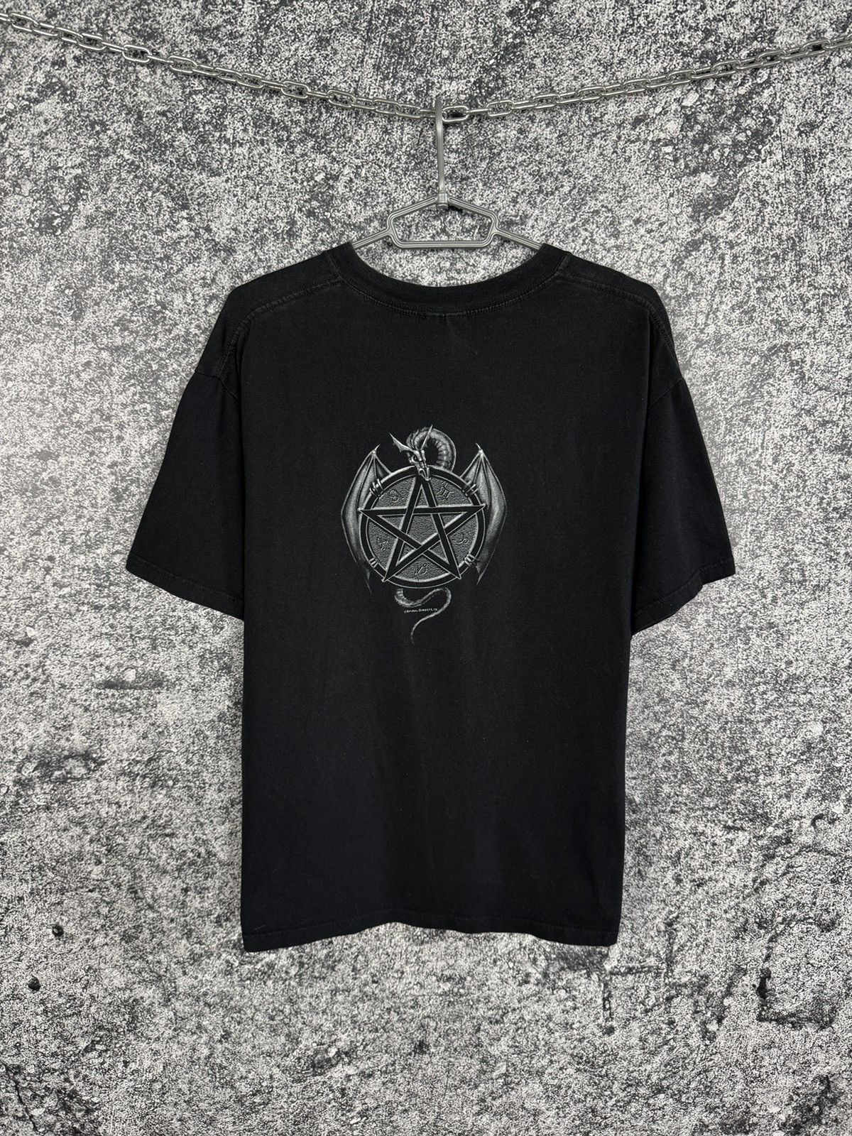 Vintage Men’s Spiral Vintage T-Shirt Bat Dragon Band Tee Size L Size US L / EU 52-54 / 3 - 9 Thumbnail