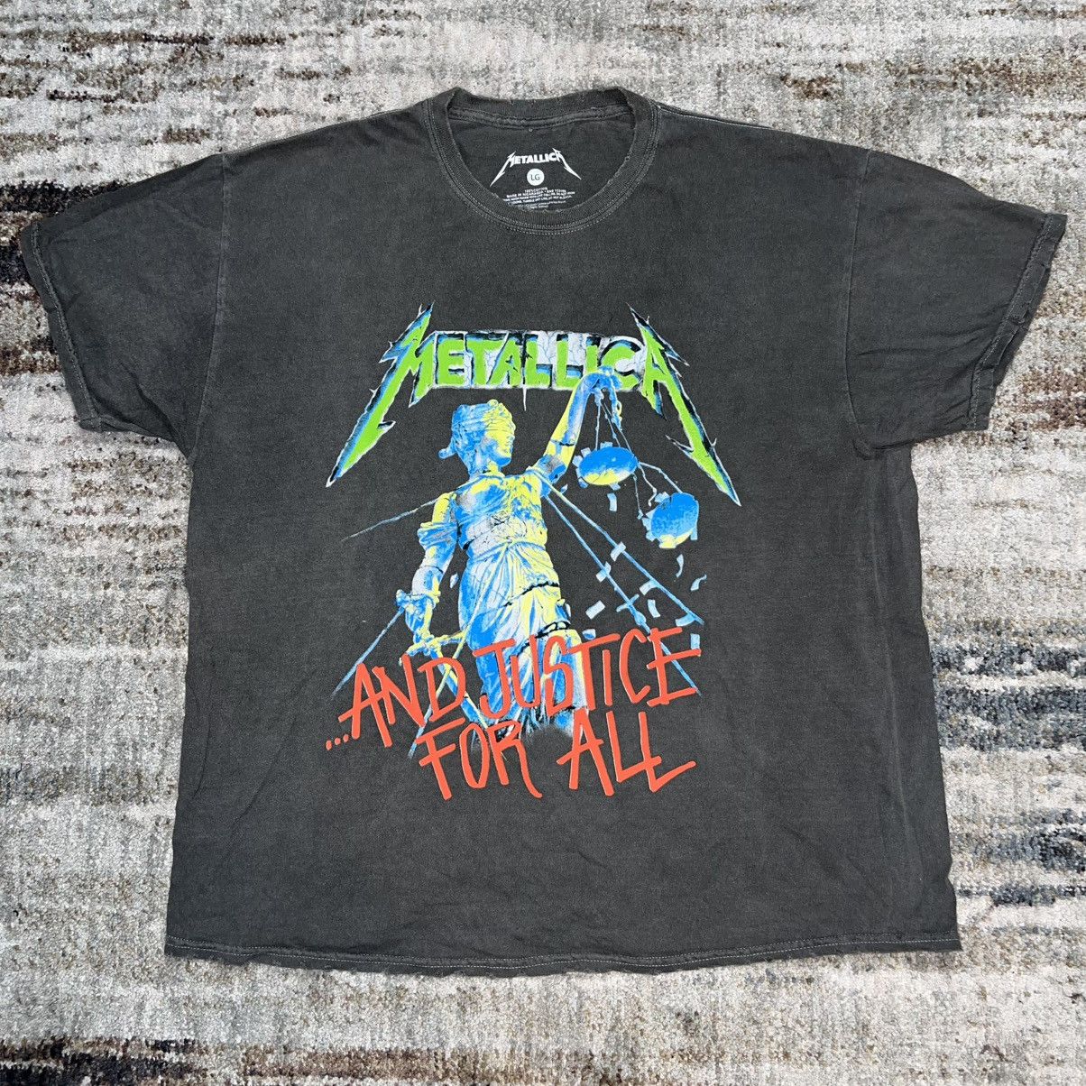 Metallica NEW METALLICA Justice For All Tee Shirt Distressed Grey Size US L / EU 52-54 / 3 - 1 Thumbnail