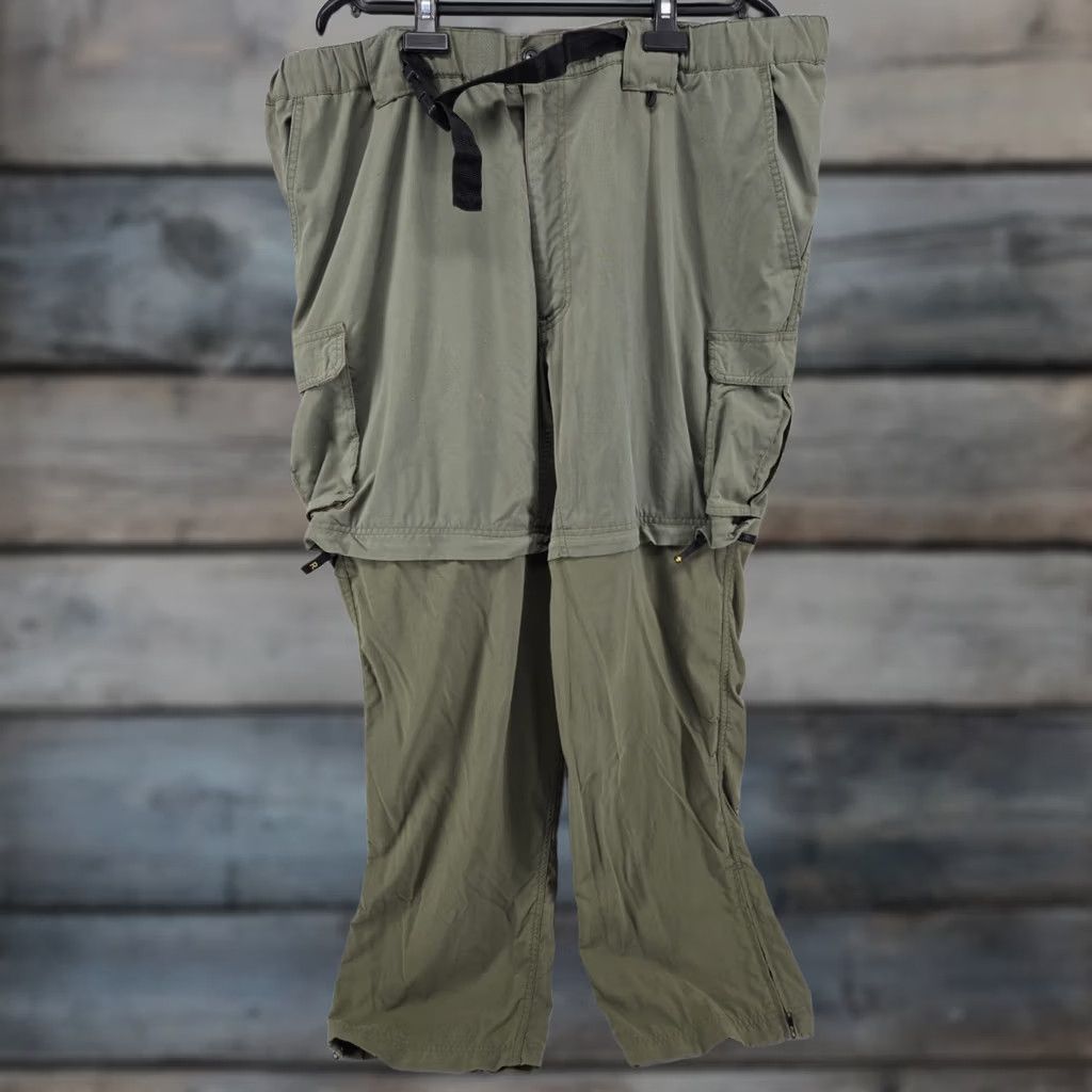 Vintage DISTRESSED Boy Scouts Switchback Pants Mens XL Green Nylon Zip Off Convertible BSA Mens XL 42x31 Pants Size US 36 / EU 52 - 1 Thumbnail