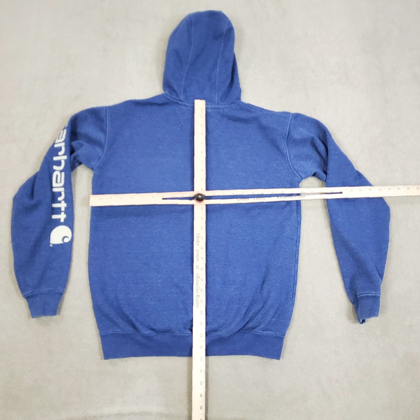 Carhartt Carhartt Hoodie Mens Small Blue Sweatshirt Pullover Logo Knit Pocket Size US S / EU 44-46 / 1 - 6 Thumbnail