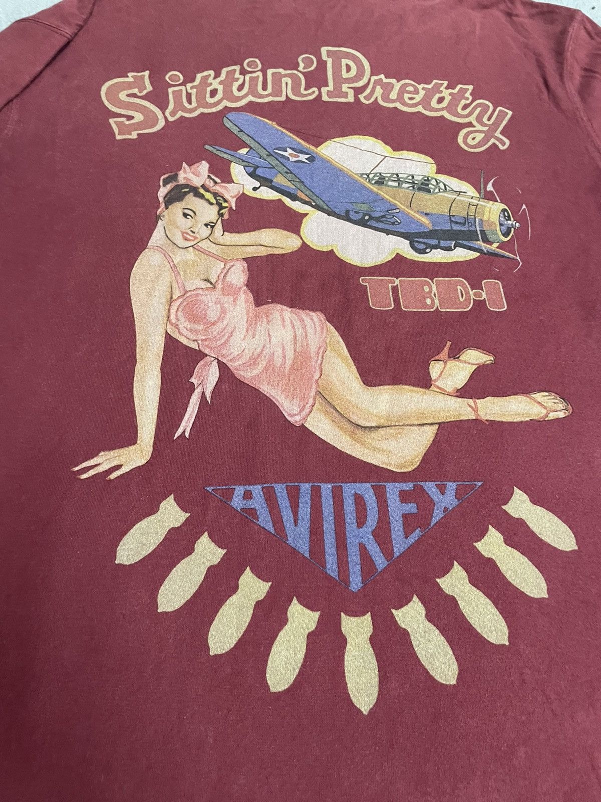 Avirex Avirex Sittin Pretty Longsleve Tshirt Size US XL / EU 56 / 4 - 4 Thumbnail