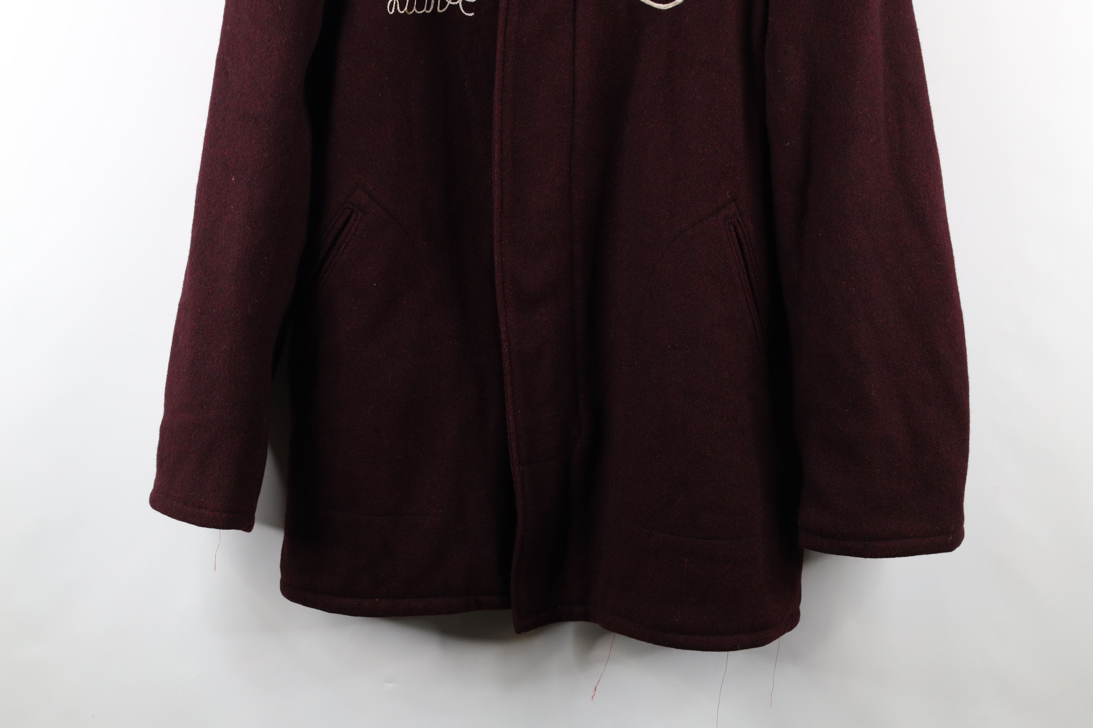 Vintage Vintage 50s Freeport Firefighters Wool Varsity Jacket USA Size US L / EU 52-54 / 3 - 3 Thumbnail