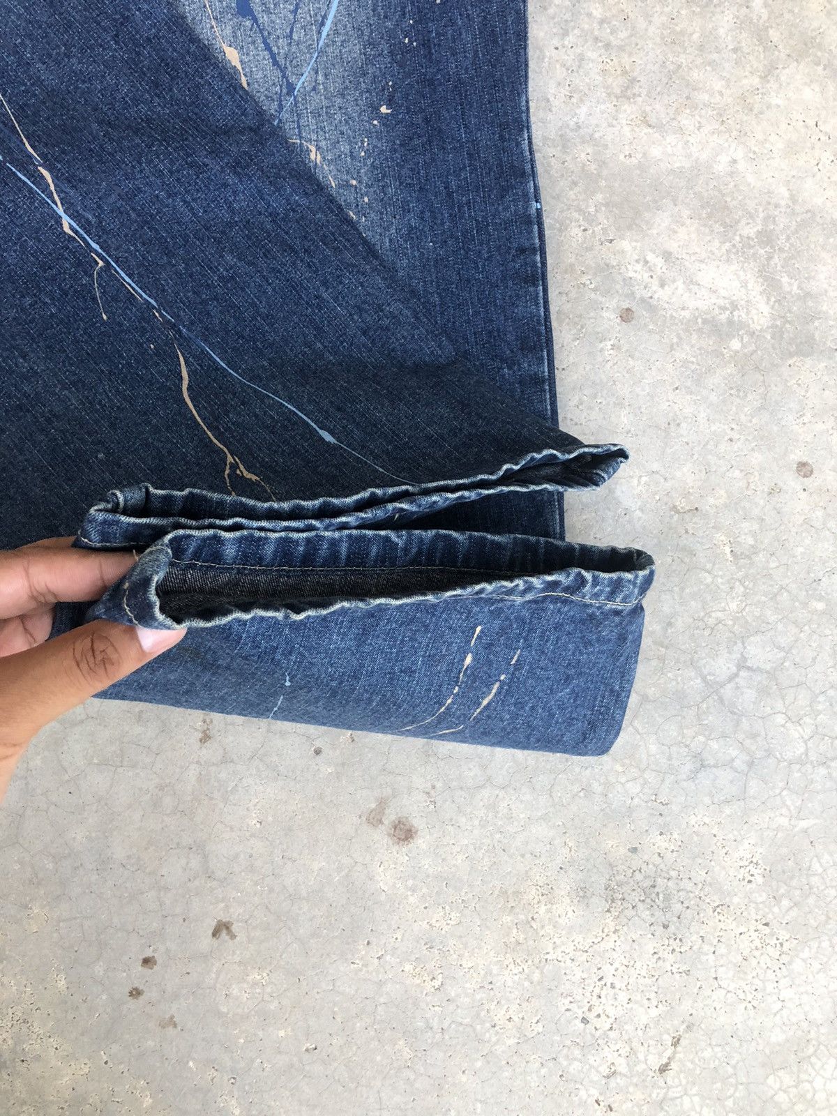 Vintage Miskeen Embroidered Logo Baggy Jeans Distressed Jeans Size US 36 / EU 52 - 13 Thumbnail